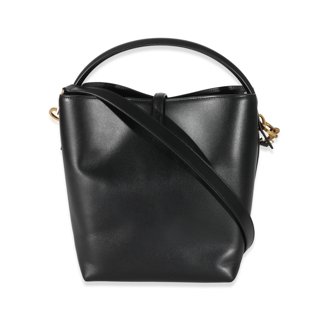 Black Shiny Calfskin Small Le 37 Bucket Bag