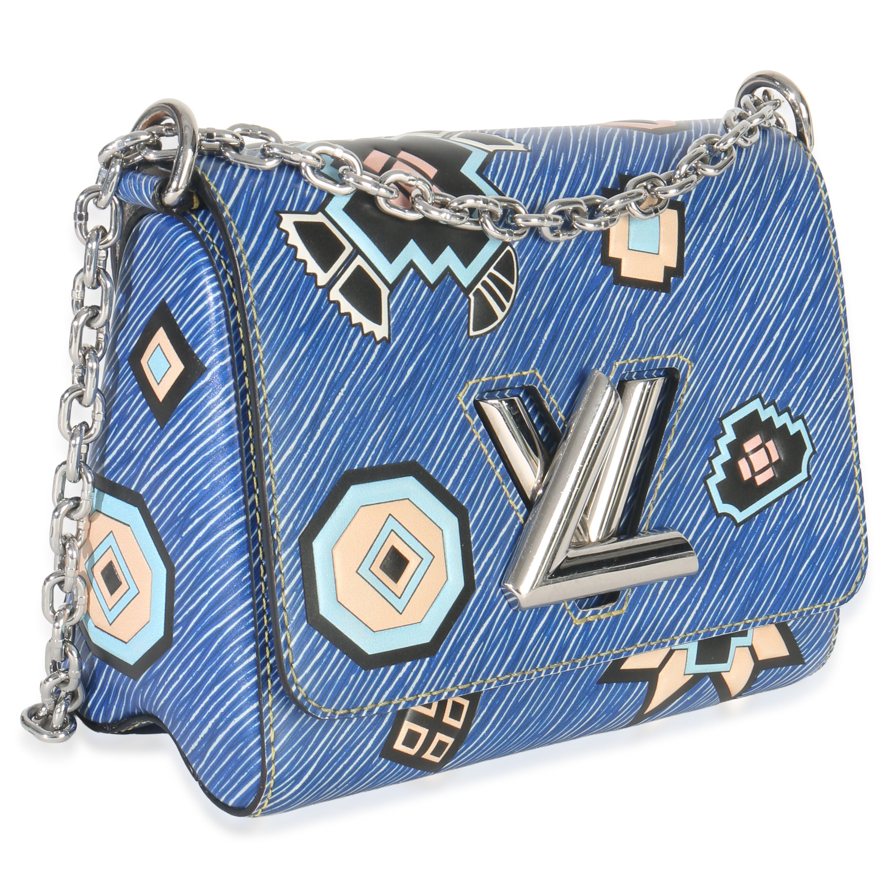 Blue Denim Aztec Epi Twist PM