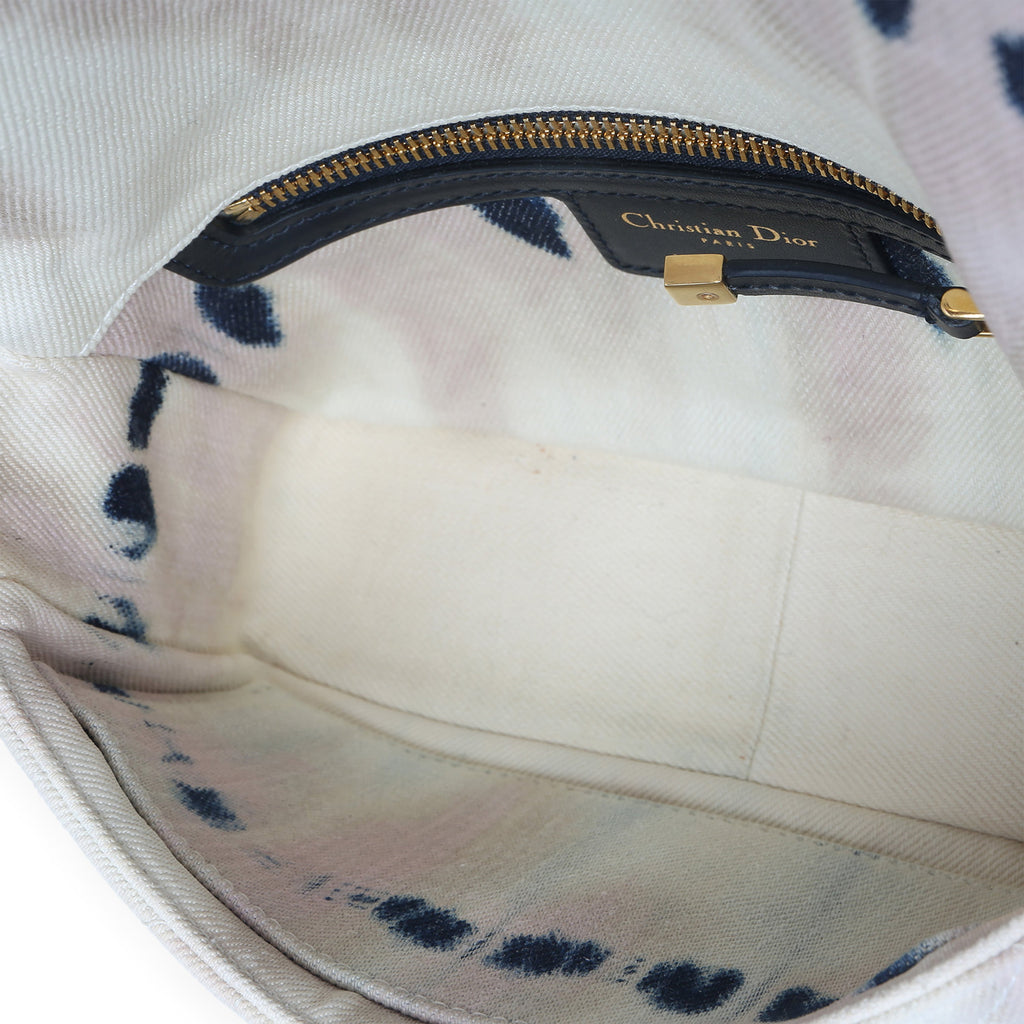Multicolor Tie Dye Denim Cannage Small Caro Chain Bag