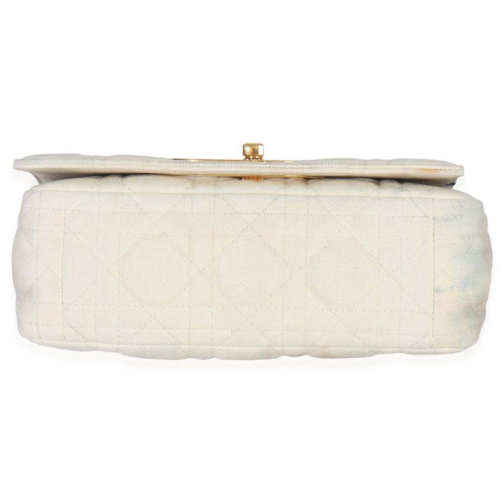 Multicolor Tie Dye Denim Cannage Small Caro Chain Bag