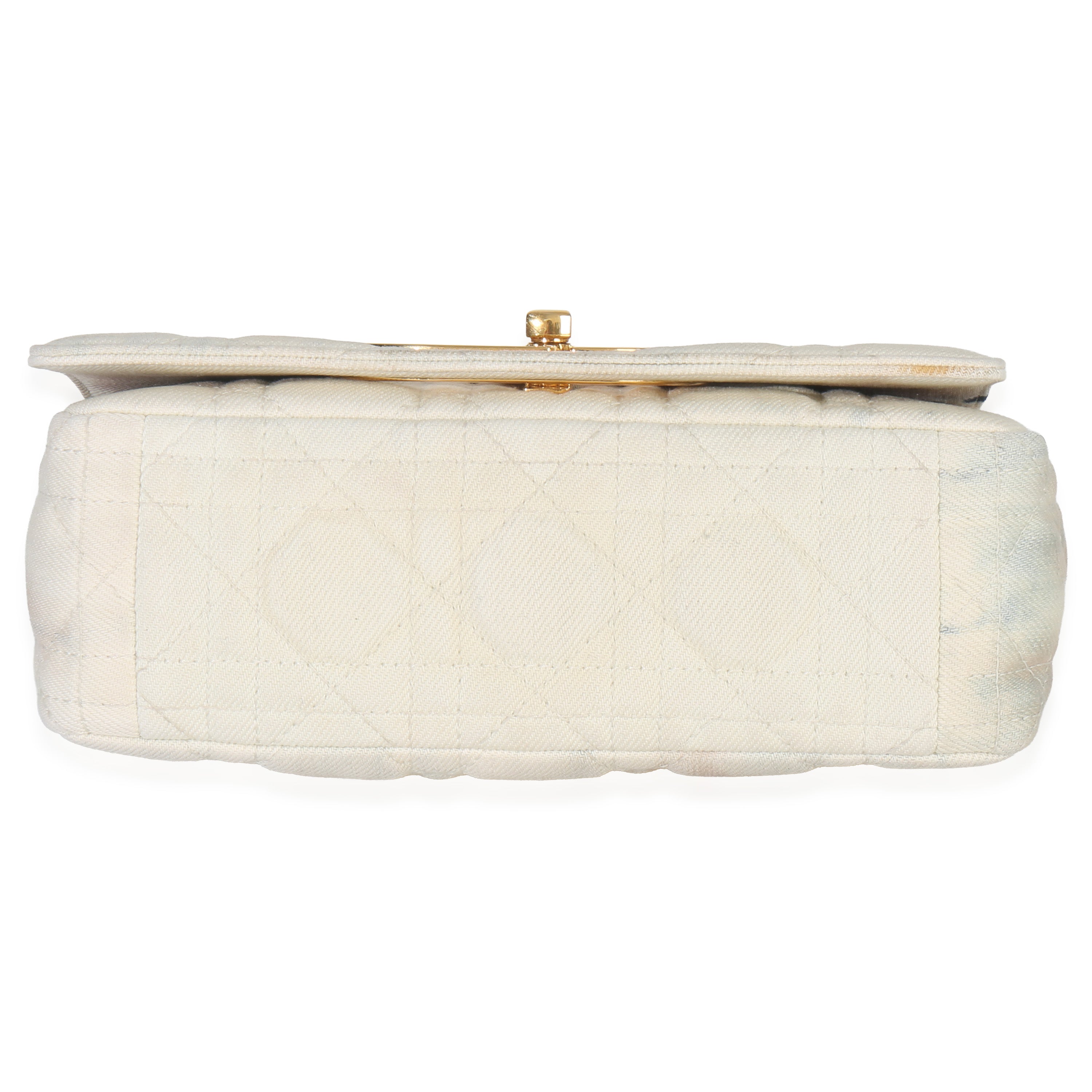 Multicolor Tie Dye Denim Cannage Small Caro Chain Bag
