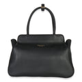 Black Soft Grain Calfskin Medium Tote