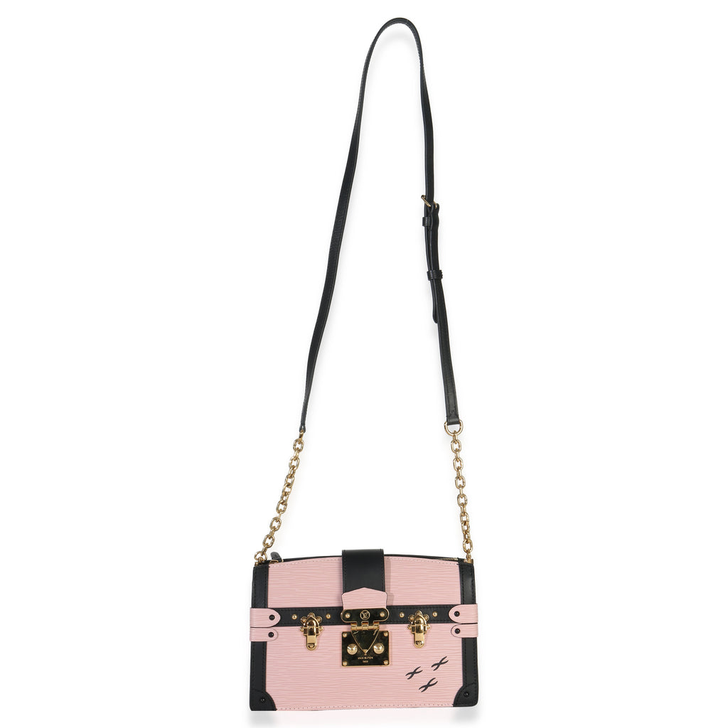 Rose Ballerine Epi Trunk Clutch Handbag