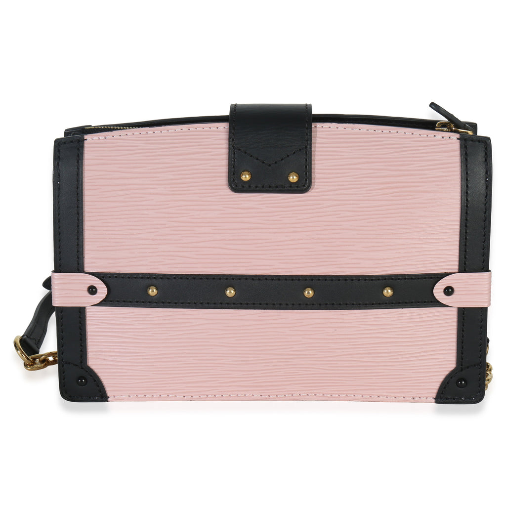 Rose Ballerine Epi Trunk Clutch Handbag
