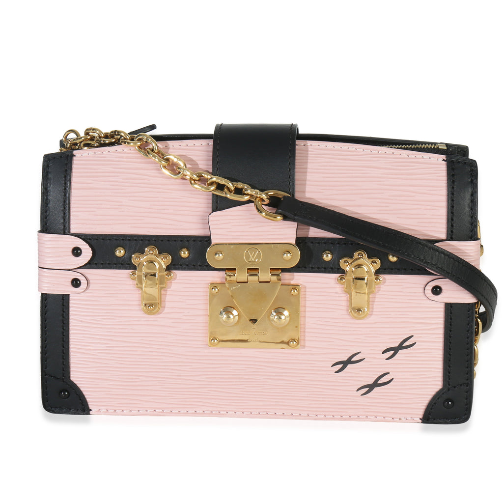 Rose Ballerine Epi Trunk Clutch Handbag