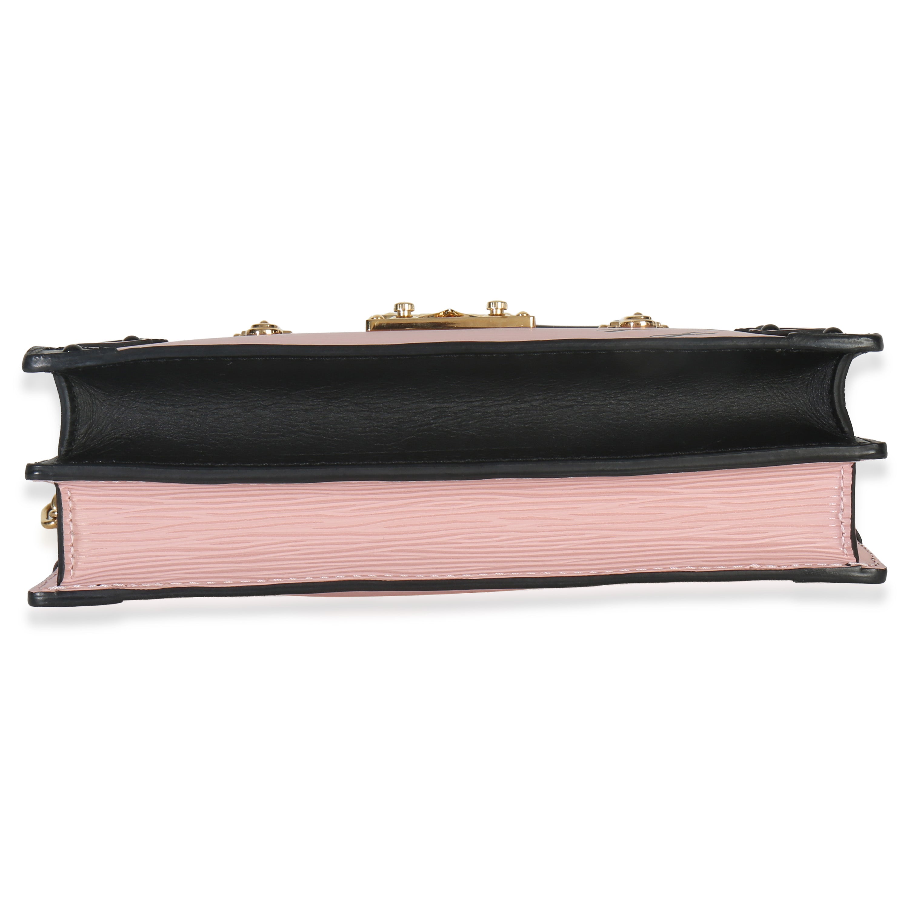 Rose Ballerine Epi Trunk Clutch Handbag