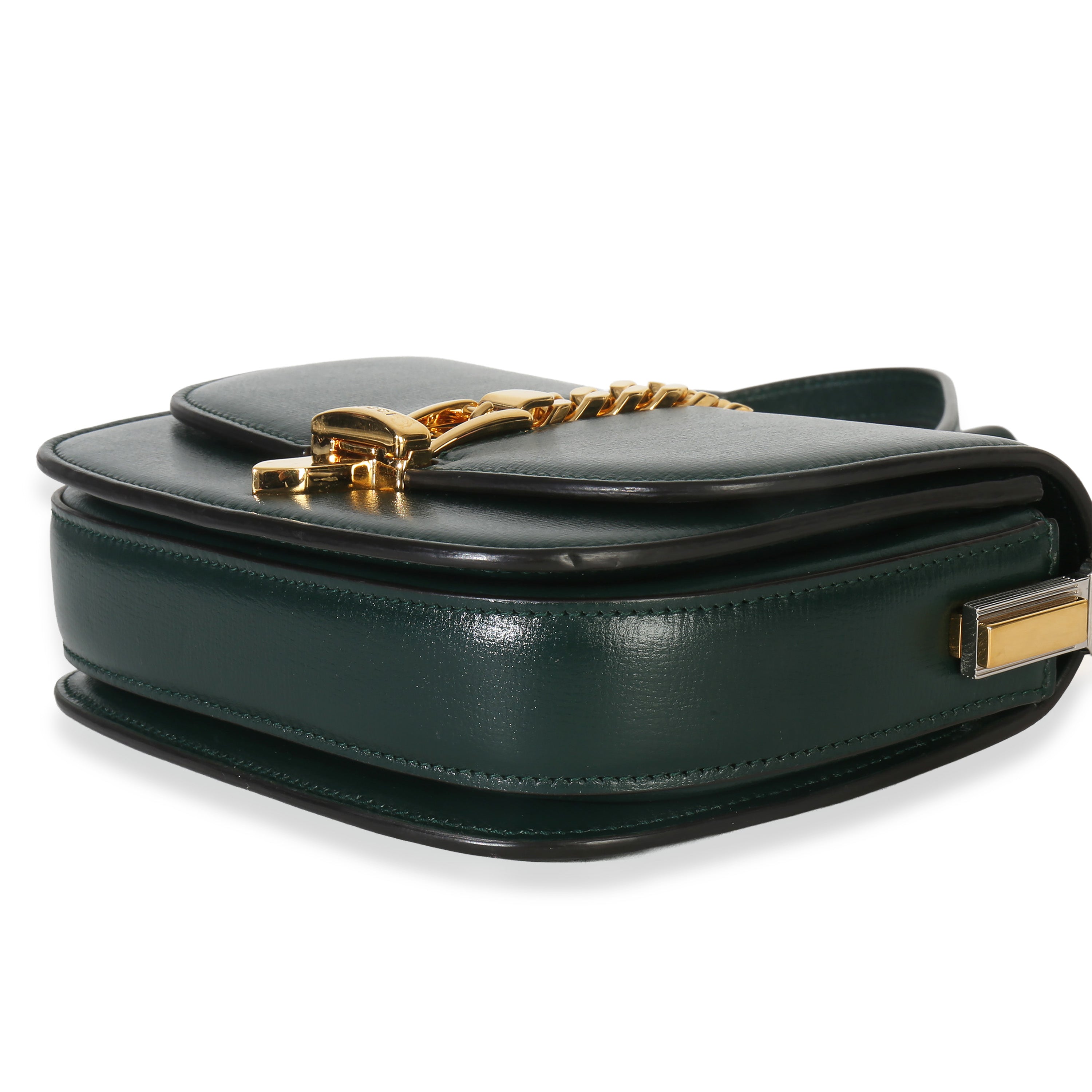 Dark Green Calfskin Mini Sylvie 1969 Bag