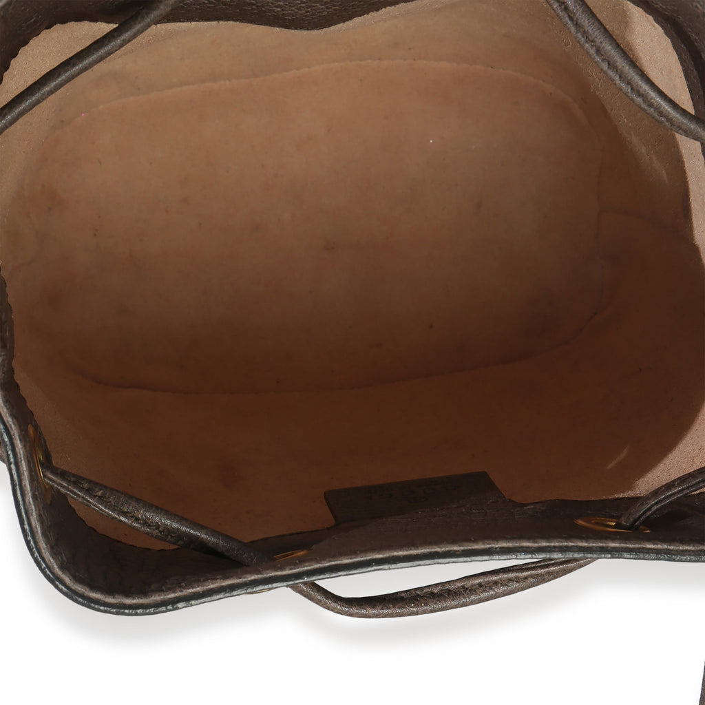 Beige GG Supreme Canvas Ophidia Mini Bucket Bag