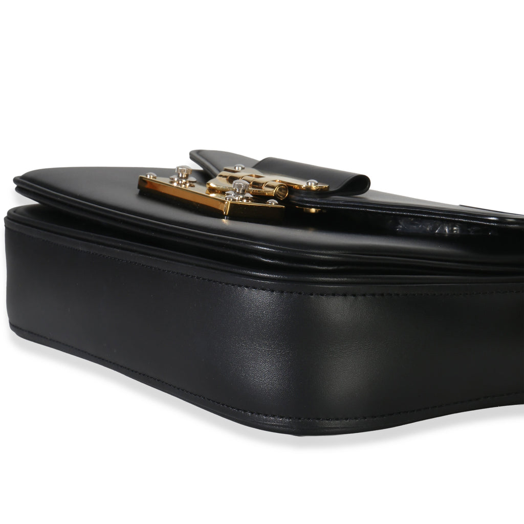 Black Calfskin Monogram Swing Bag