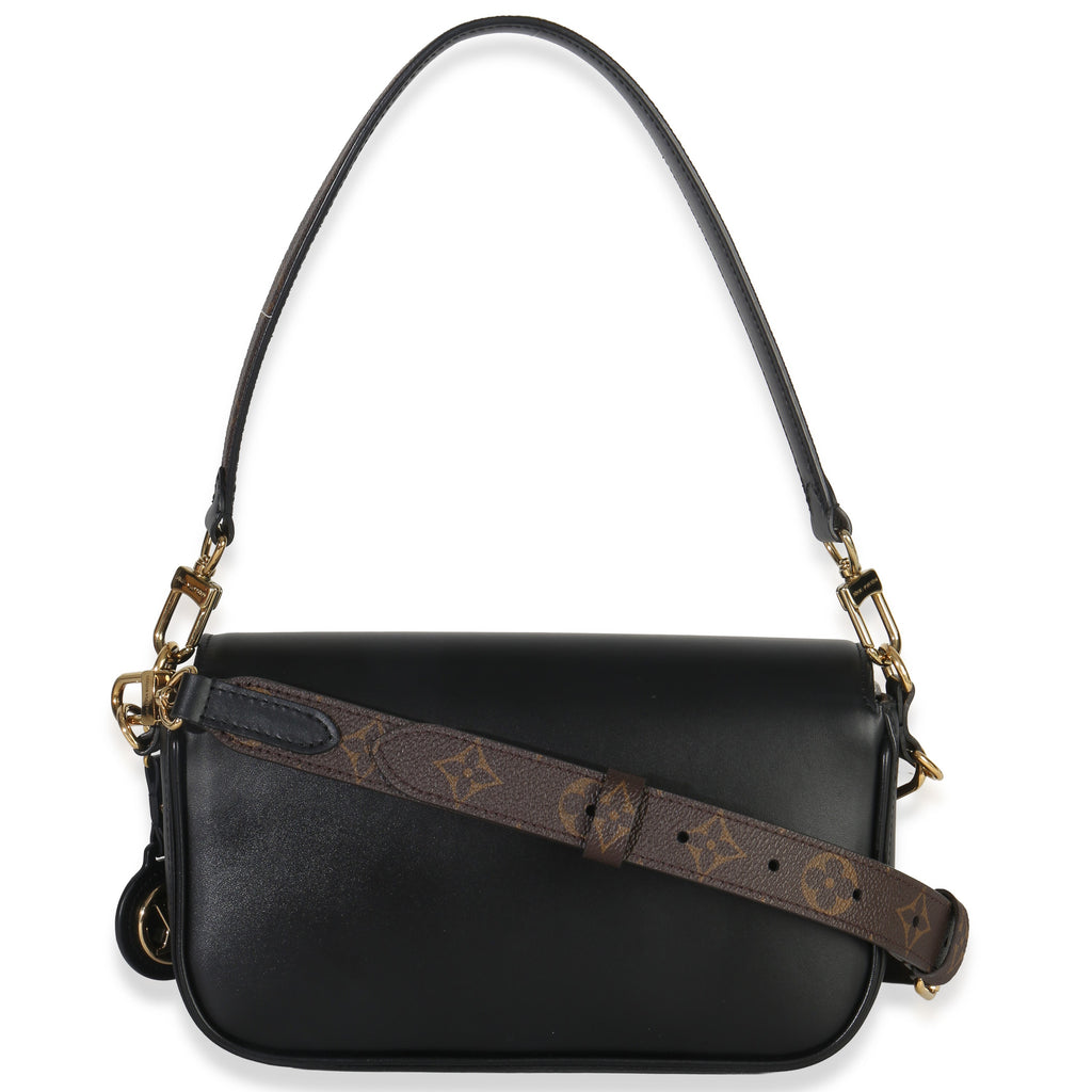 Black Calfskin Monogram Swing Bag