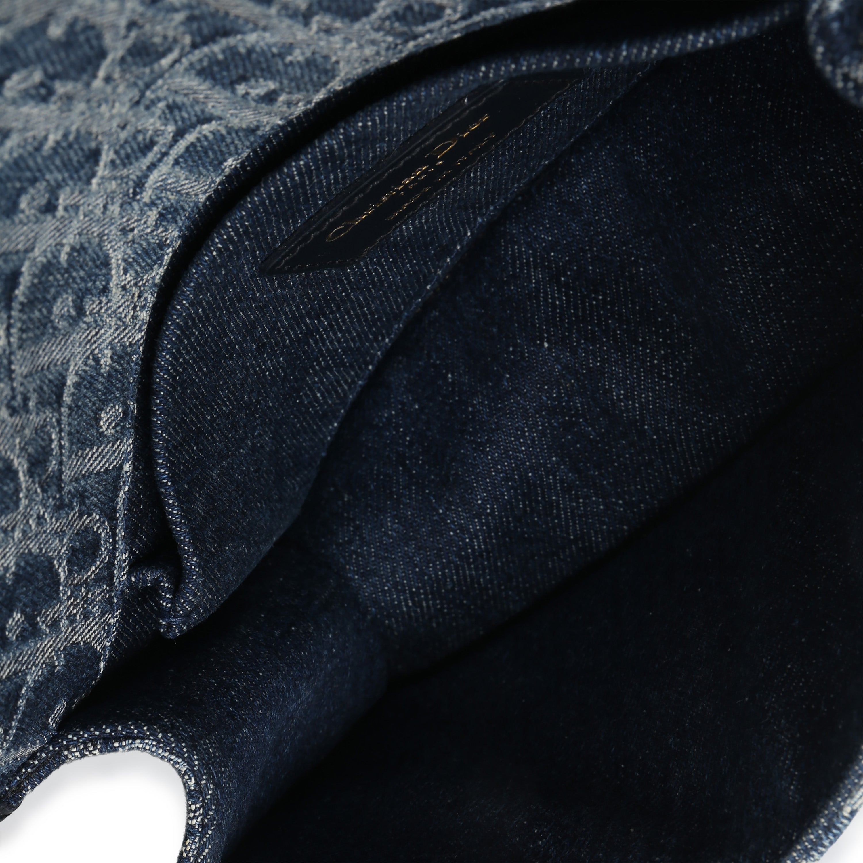 Blue Denim Oblique 30 Montaigne East West Chain Bag