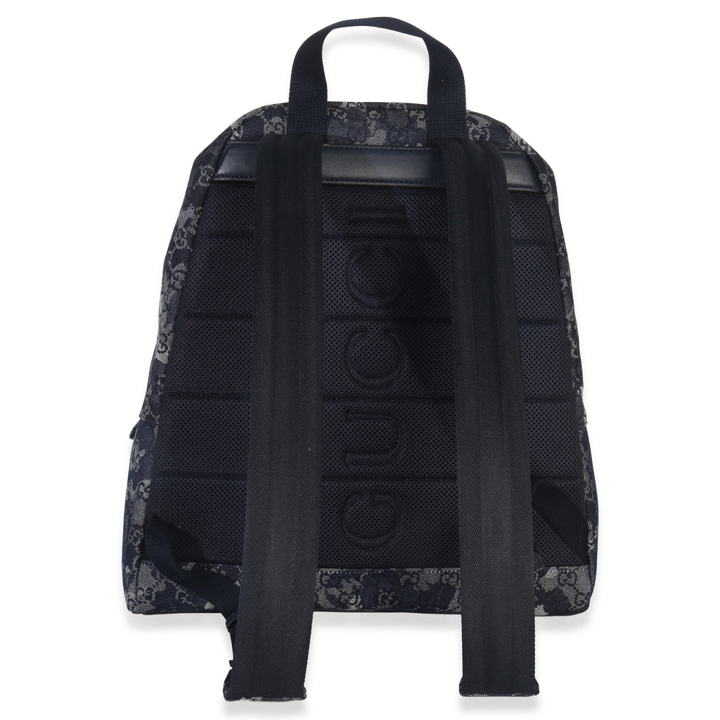 Navy Jacquard Denim GG Monogram Backpack