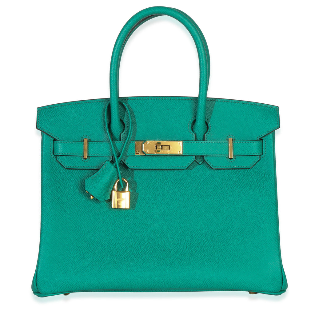 Vert Jade Epsom Birkin 30 GHW