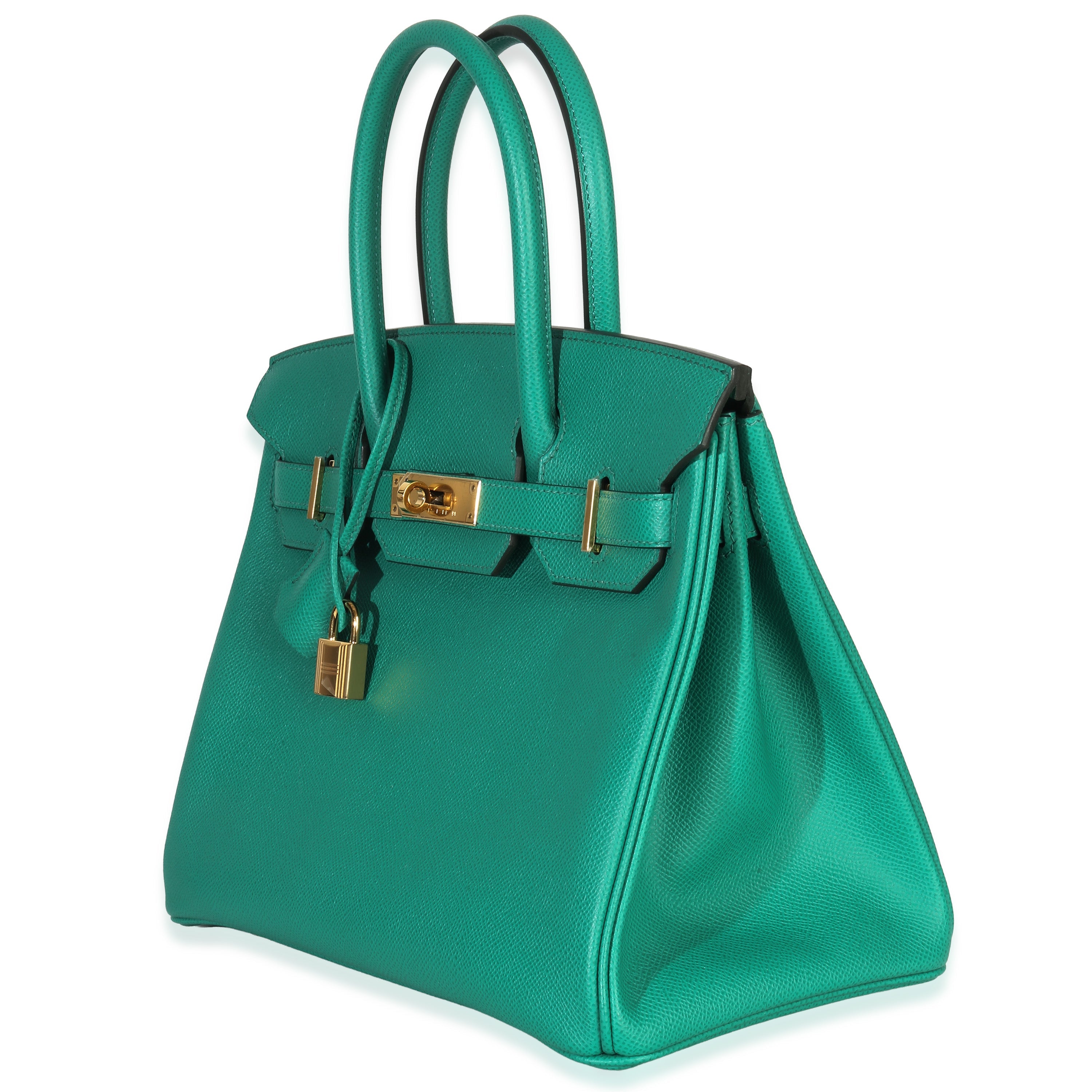 Vert Jade Epsom Birkin 30 GHW