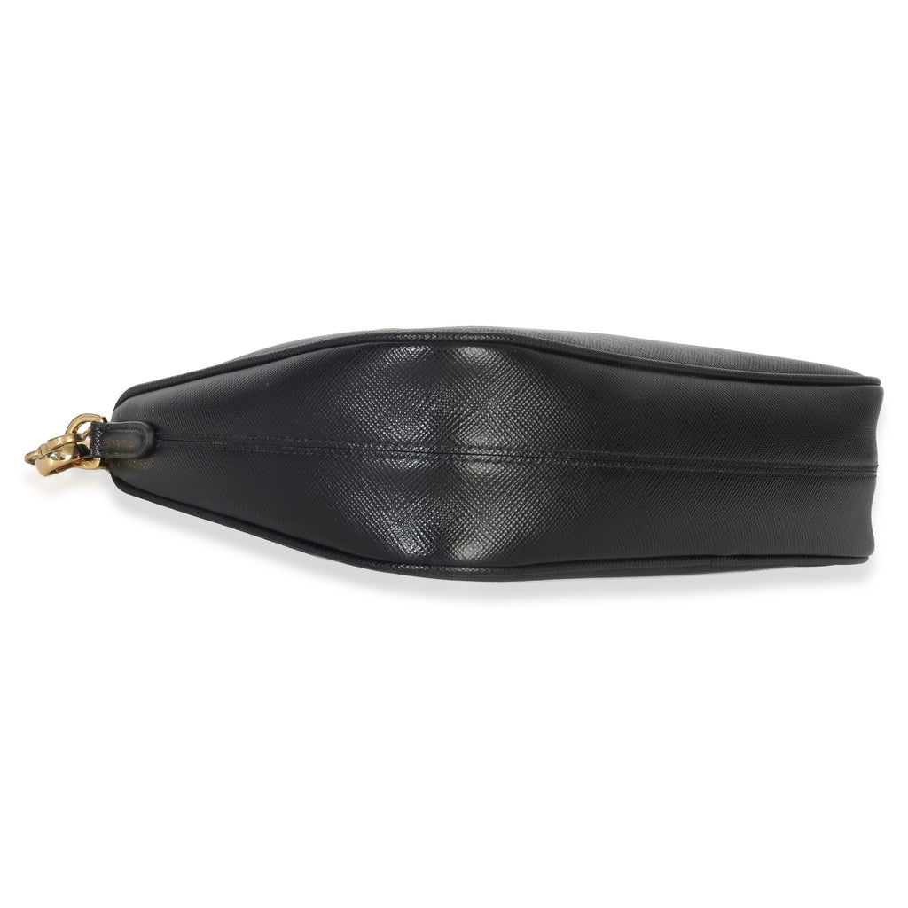 Black Saffiano Lux Re-Edition 2005 Shoulder Bag