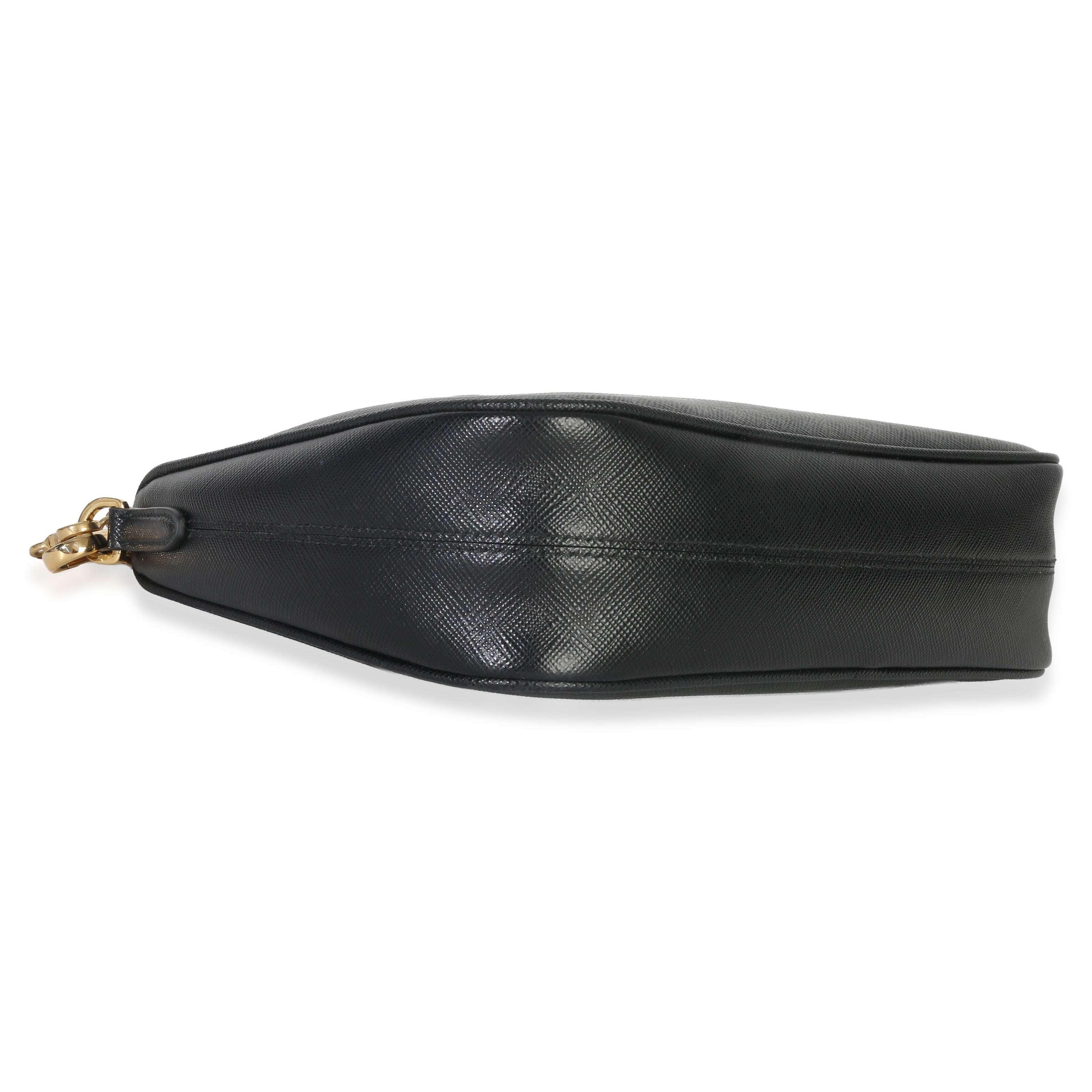 Black Saffiano Lux Re-Edition 2005 Shoulder Bag
