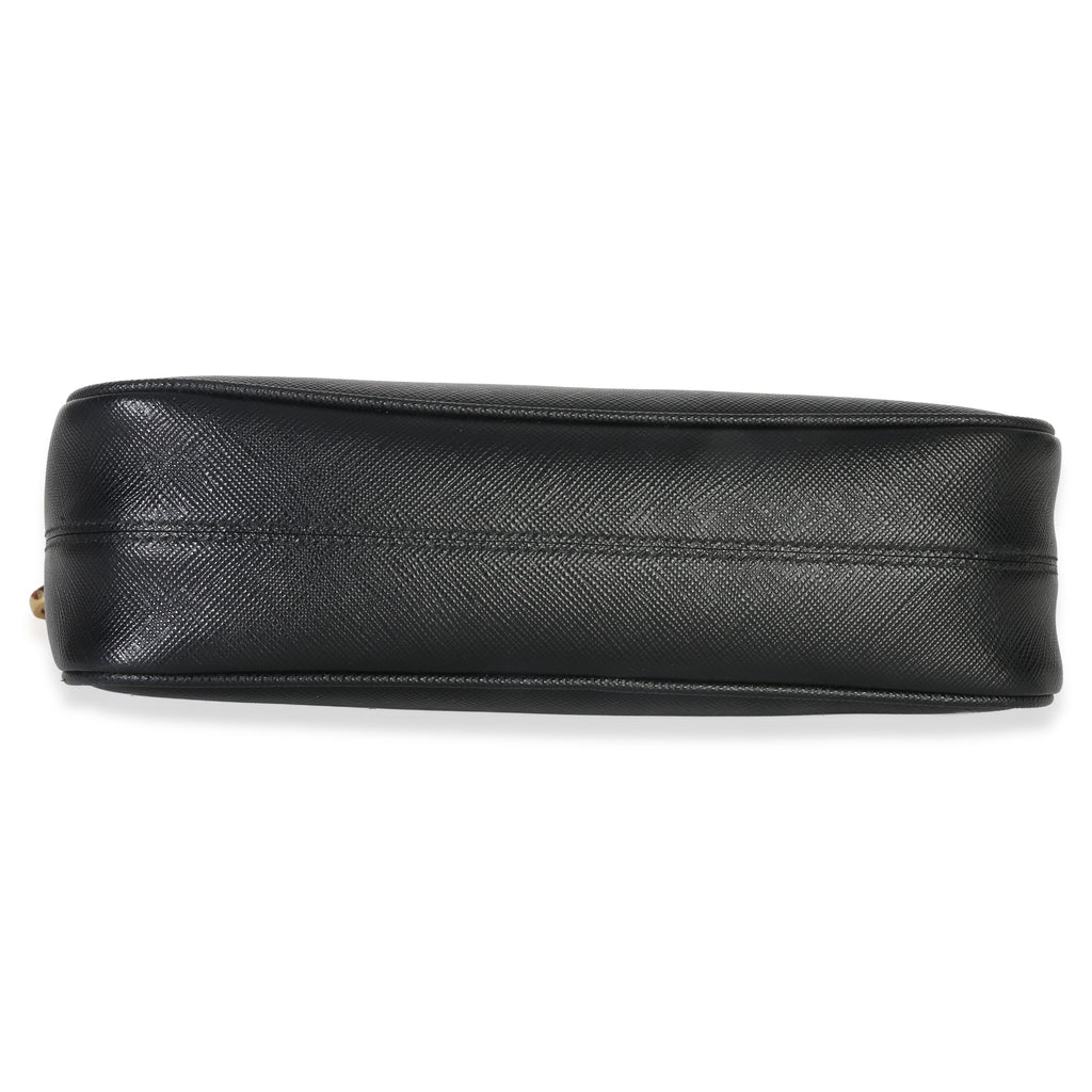 Black Saffiano Lux Re-Edition 2005 Shoulder Bag
