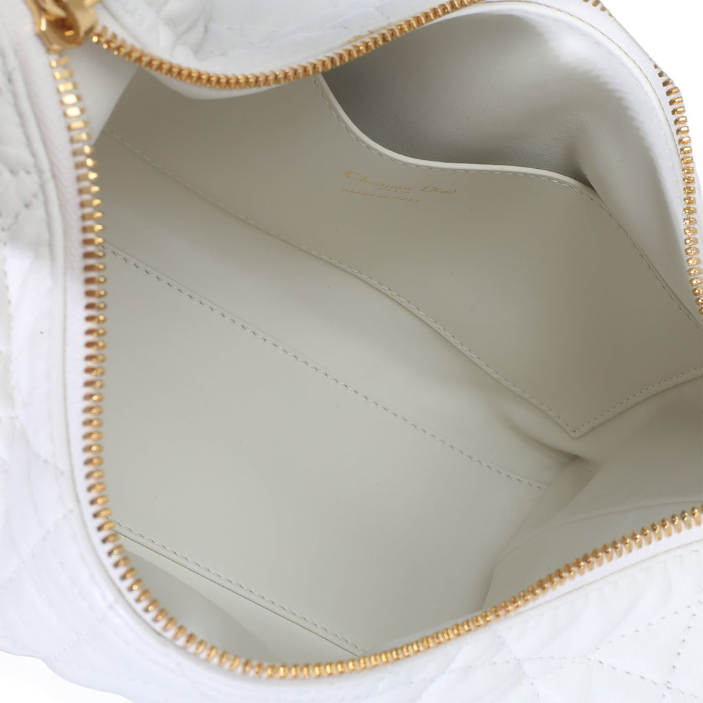 Latte Lambskin Macrocannage Medium D-Dream Bag