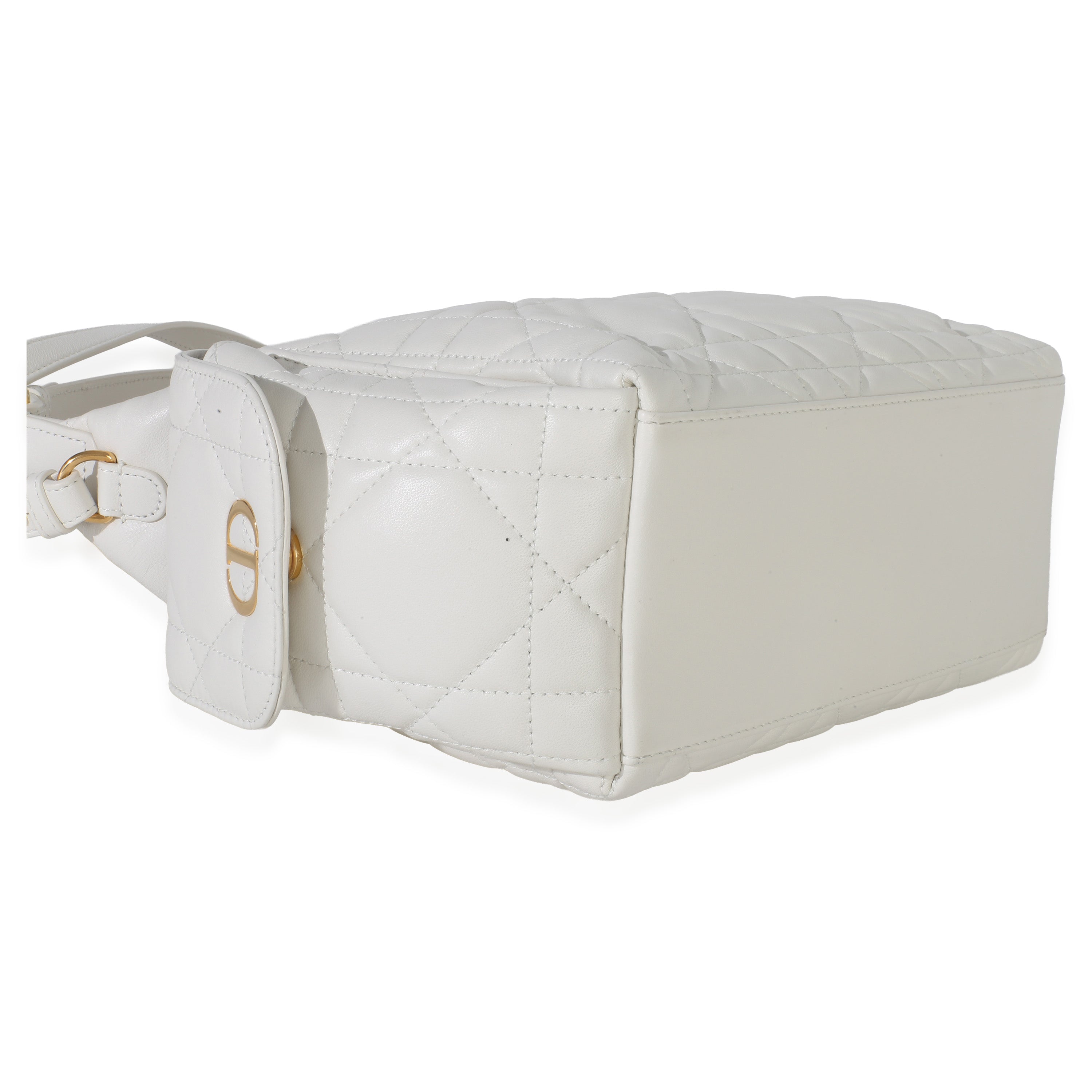 Latte Lambskin Macrocannage Medium D-Dream Bag