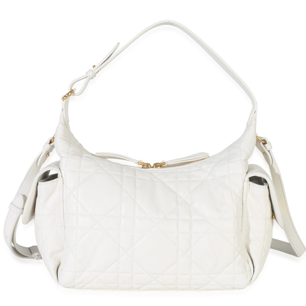Latte Lambskin Macrocannage Medium D-Dream Bag