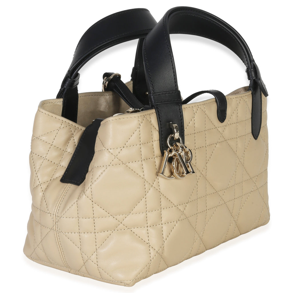 Rope Beige Black Calfskin Macrocannage Small Toujours