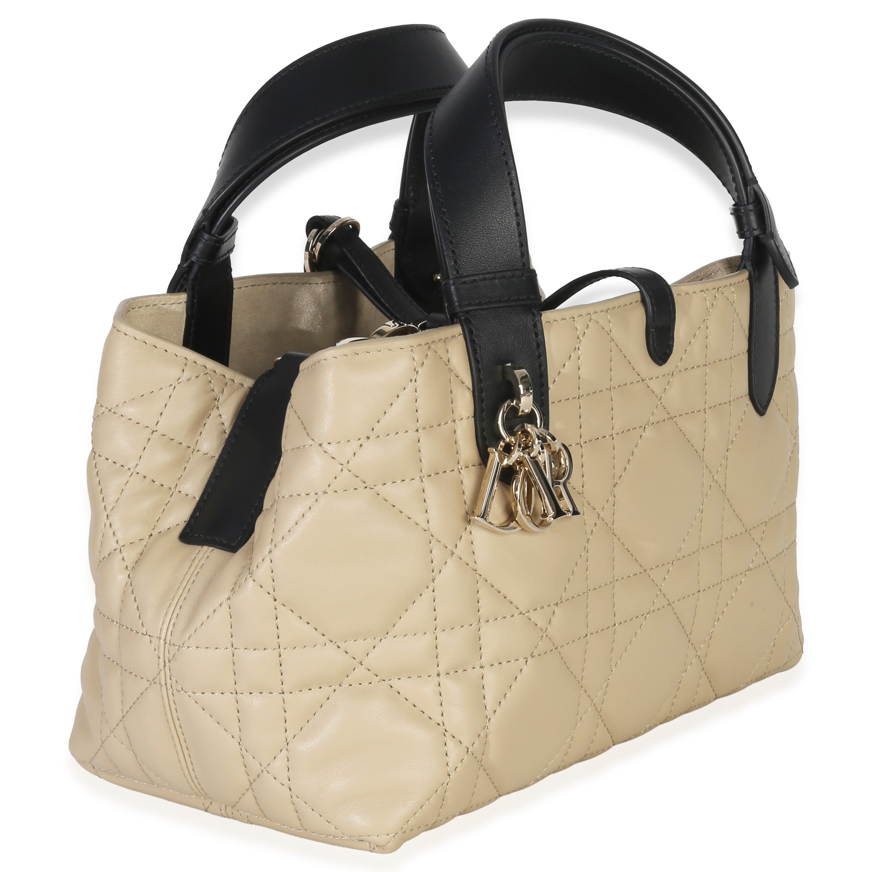 Rope Beige Black Calfskin Macrocannage Small Toujours