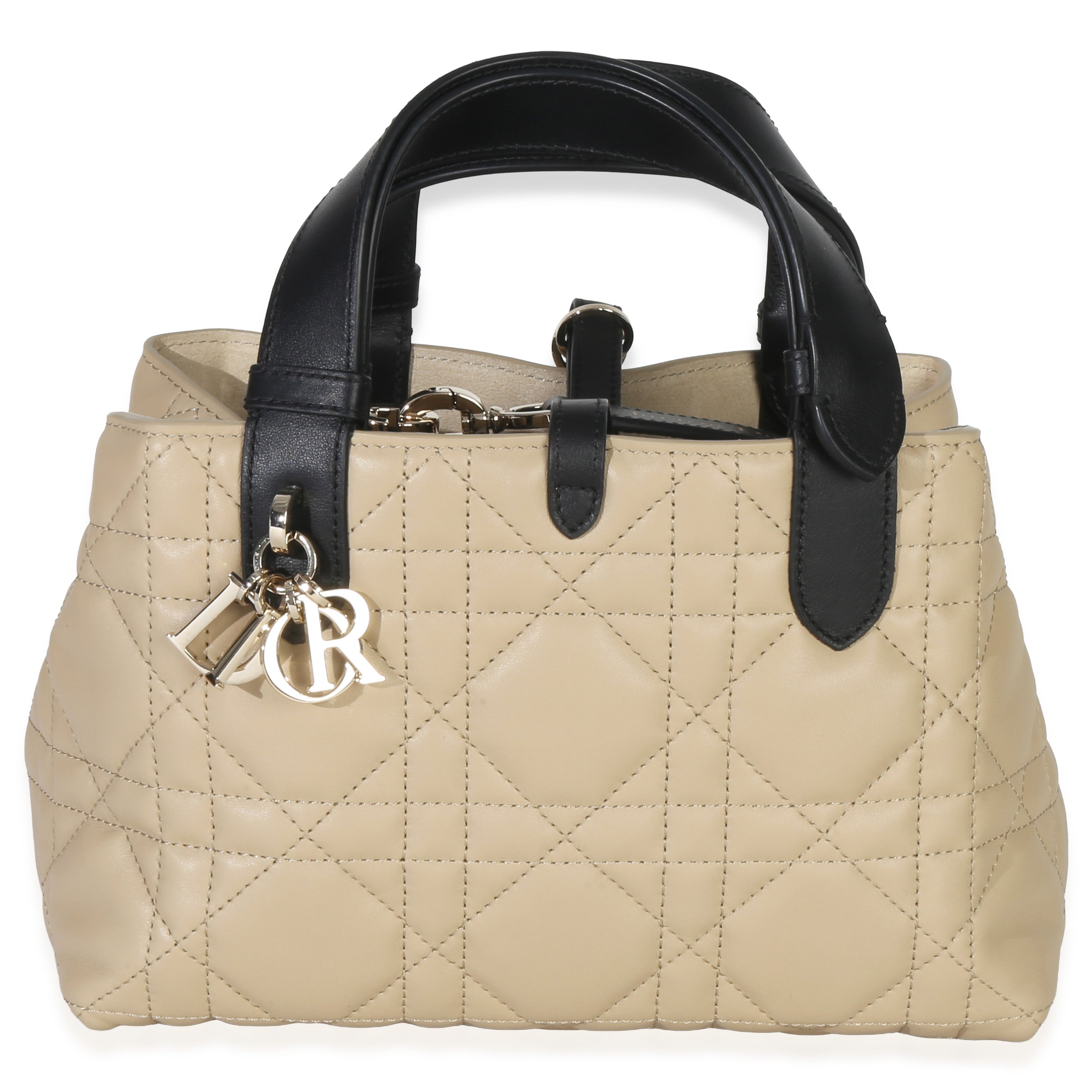 Rope Beige Black Calfskin Macrocannage Small Toujours
