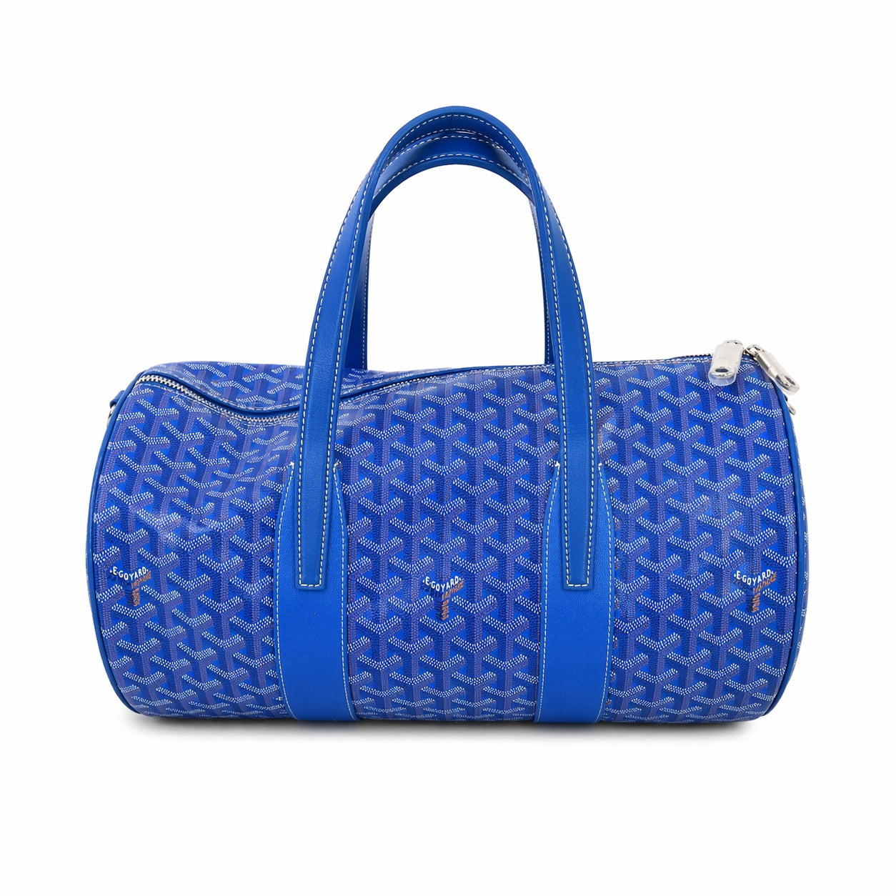 Sky Blue Goyardine Barrel 40 Sports Bag