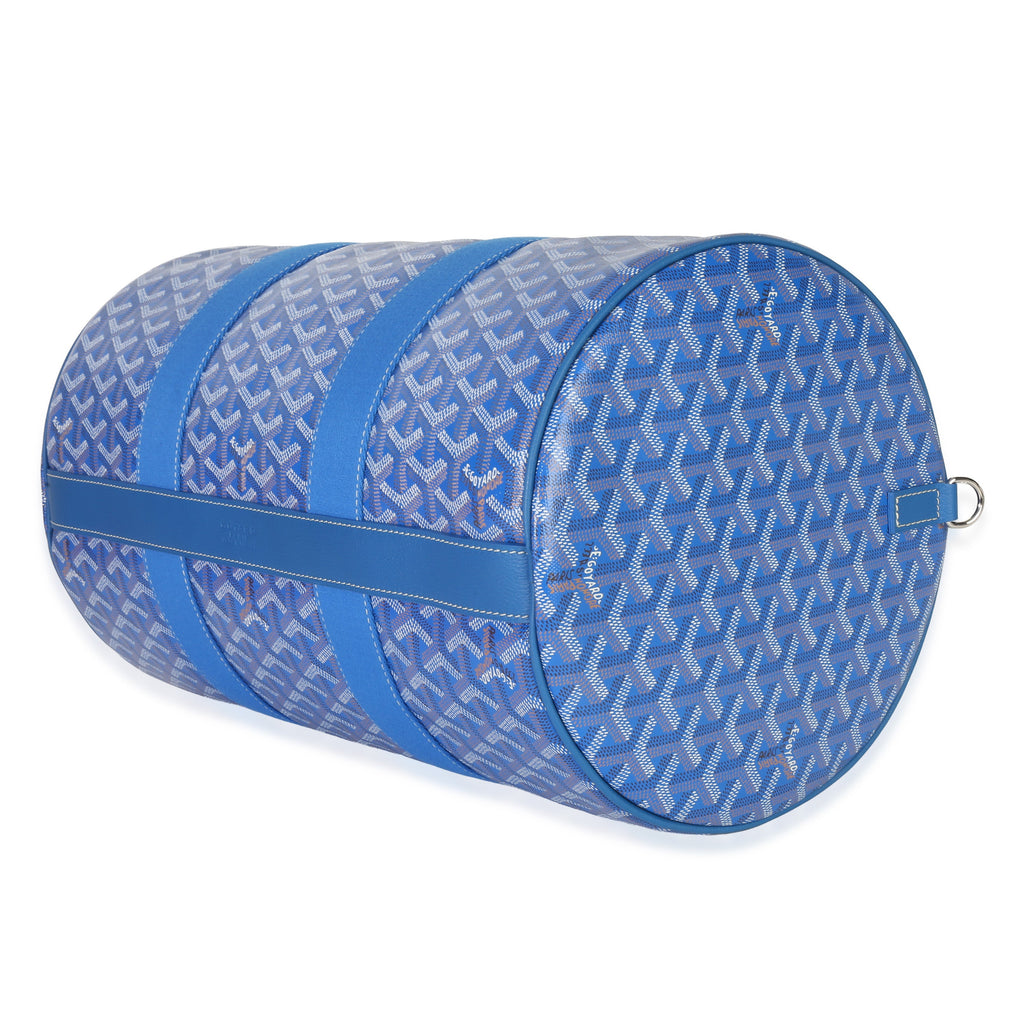 Sky Blue Goyardine Barrel 40 Sports Bag