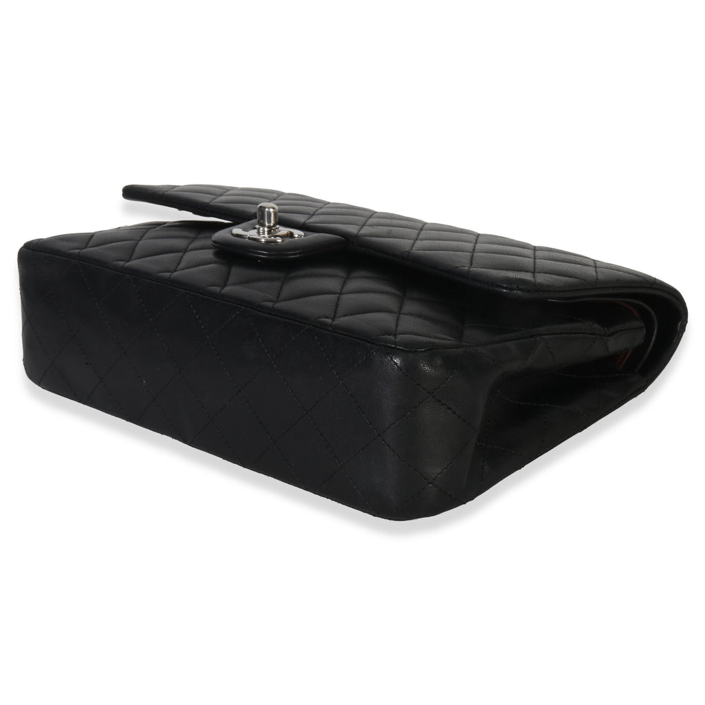 Black Quilted Lambskin Medium Classic Double Flap Bag