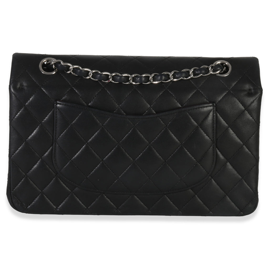 Black Quilted Lambskin Medium Classic Double Flap Bag