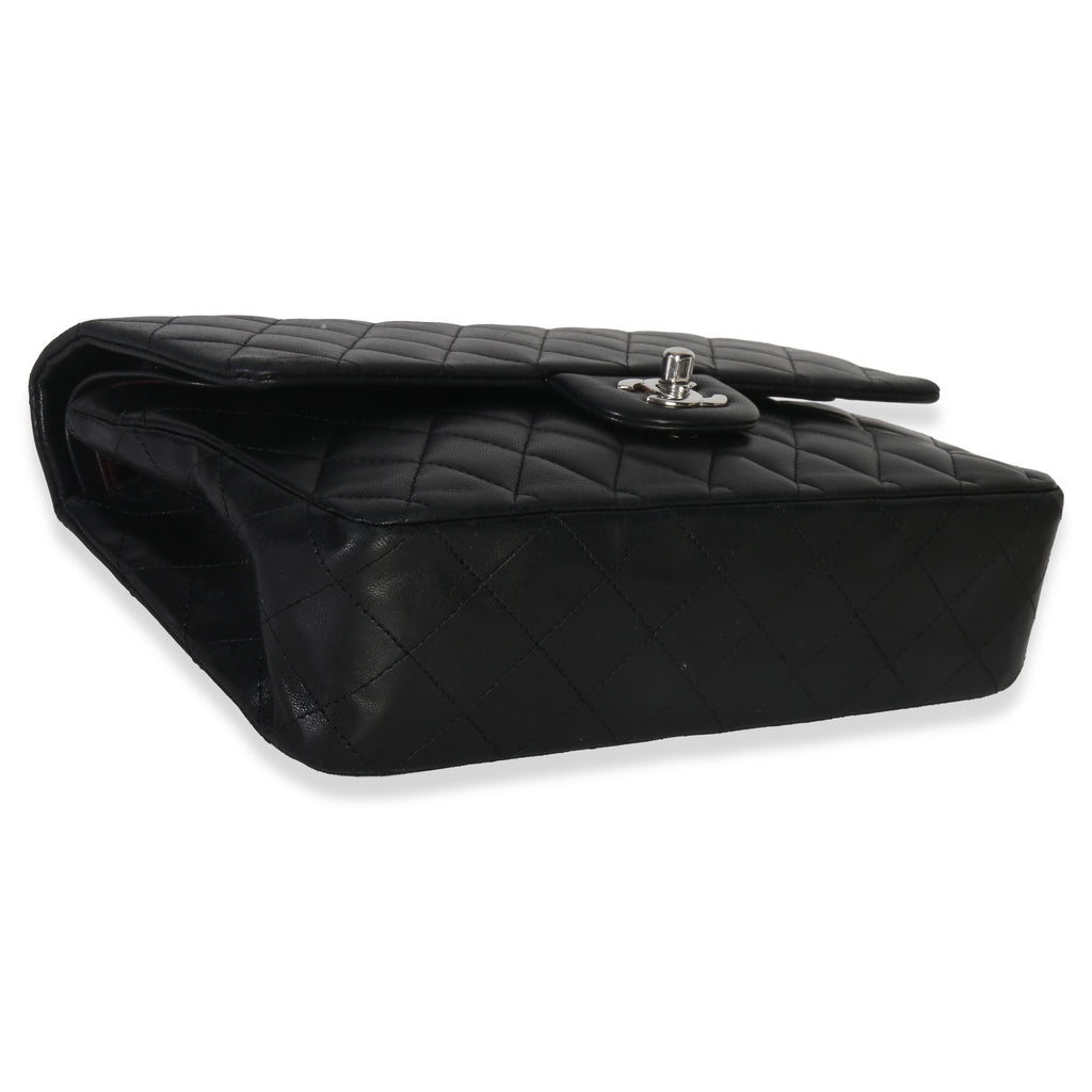 Black Quilted Lambskin Medium Classic Double Flap Bag