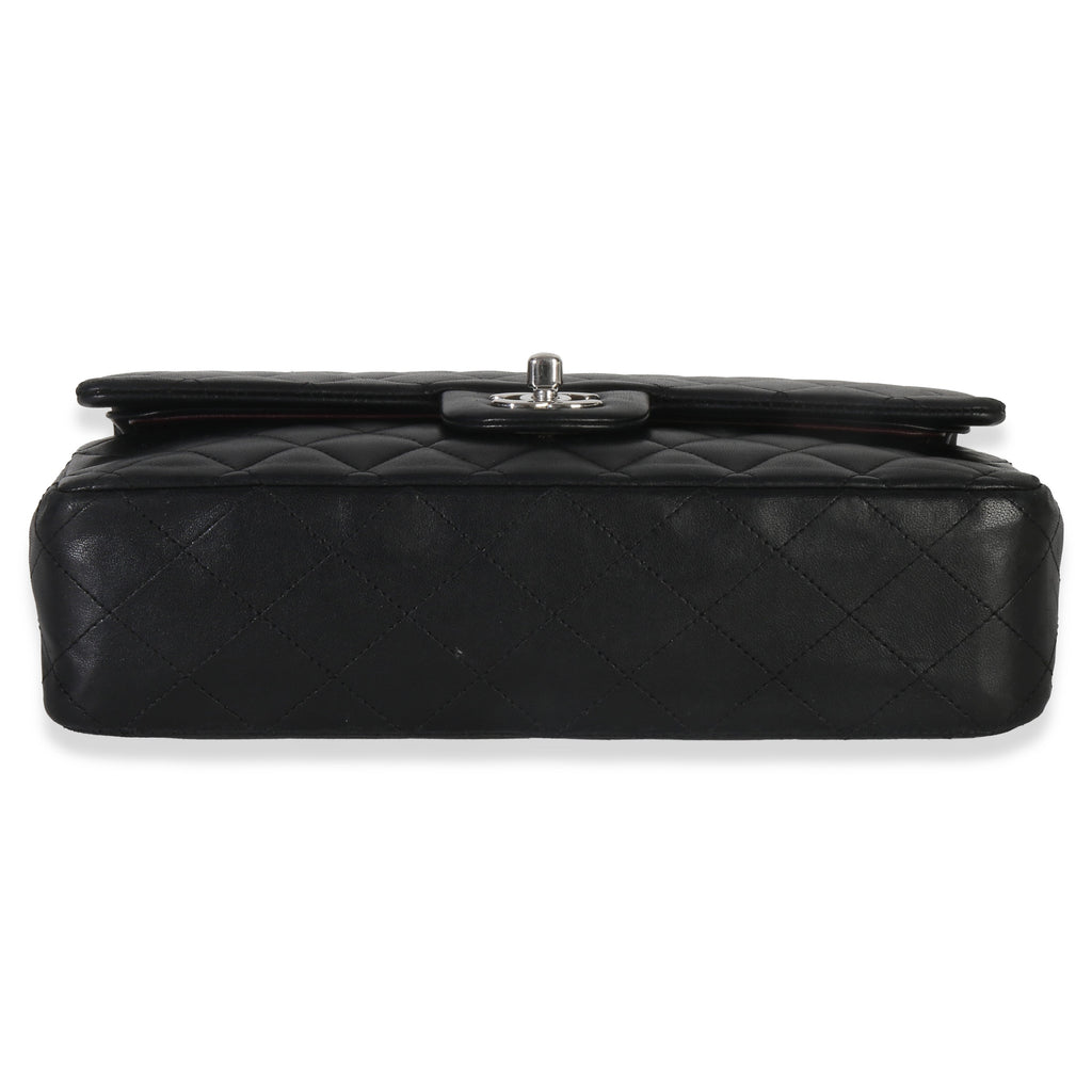 Black Quilted Lambskin Medium Classic Double Flap Bag