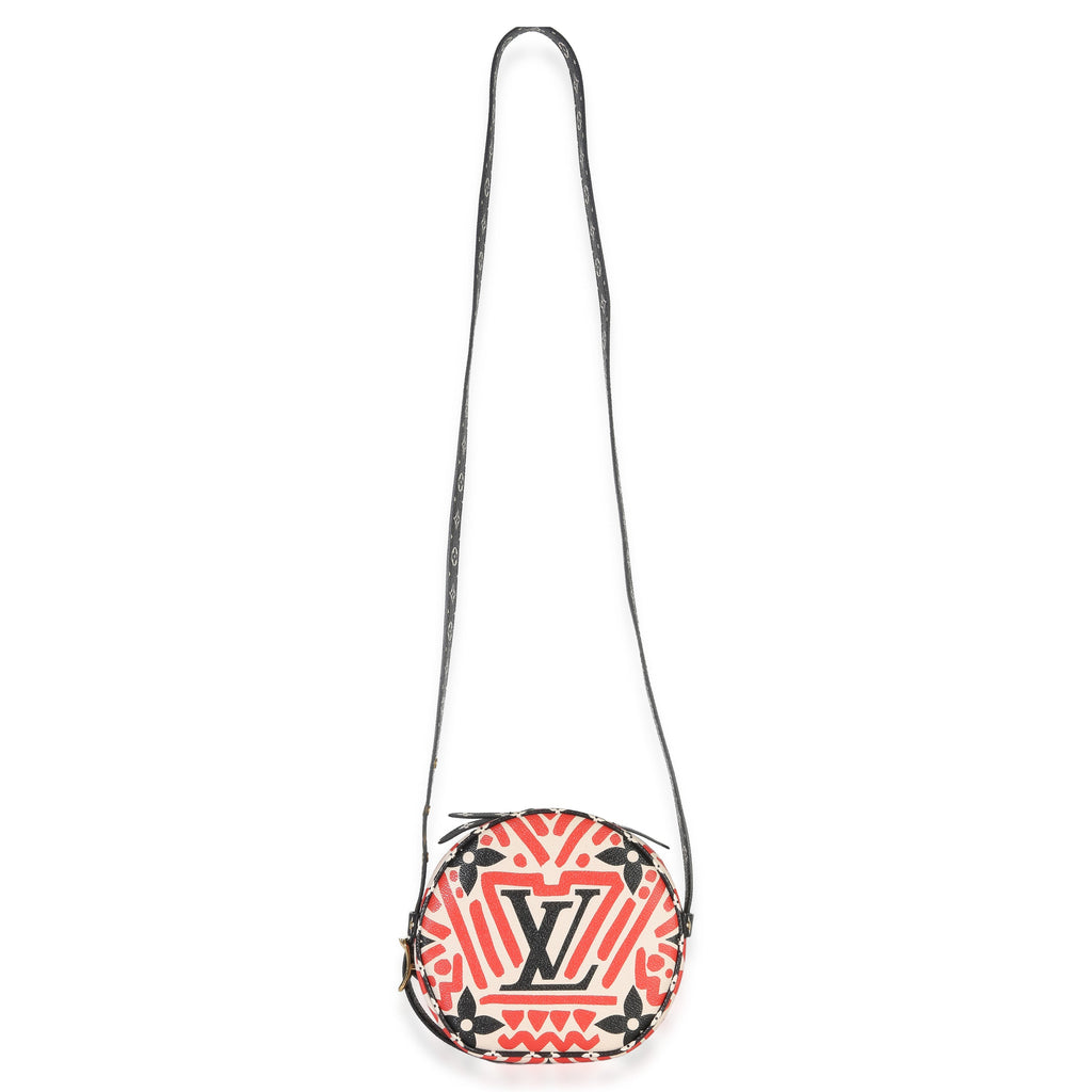 Cream Red Giant LV Crafty Boite Chapeau Souple Bag PM
