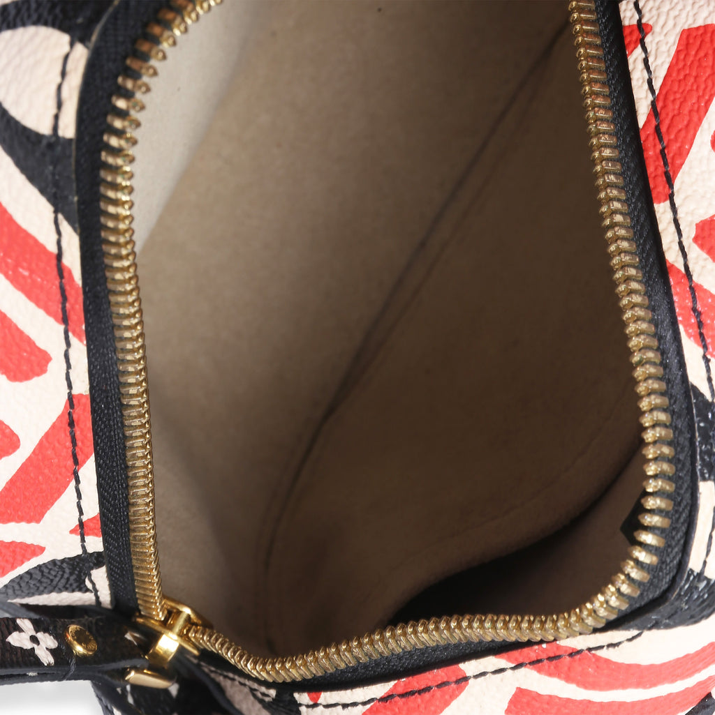 Cream Red Giant LV Crafty Boite Chapeau Souple Bag PM
