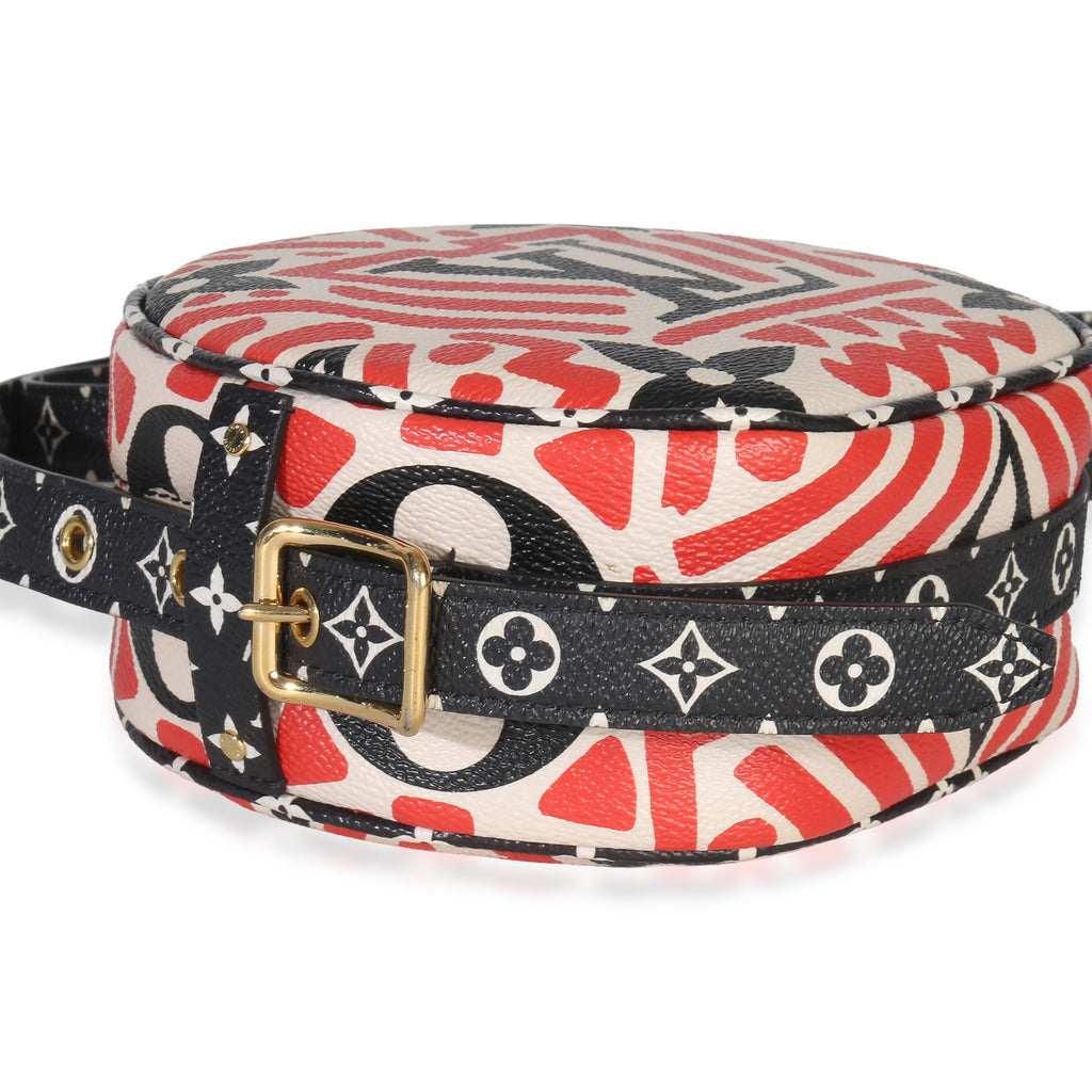 Cream Red Giant LV Crafty Boite Chapeau Souple Bag PM