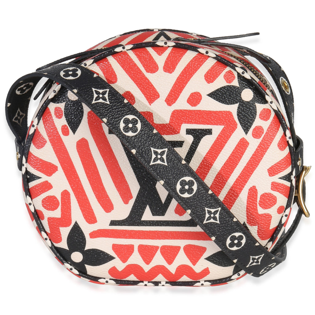 Cream Red Giant LV Crafty Boite Chapeau Souple Bag PM
