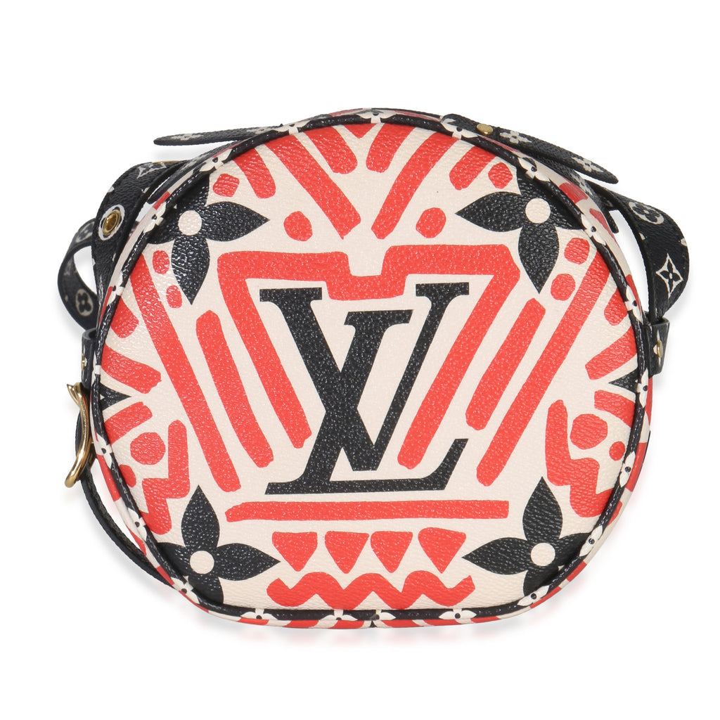 Cream Red Giant LV Crafty Boite Chapeau Souple Bag PM
