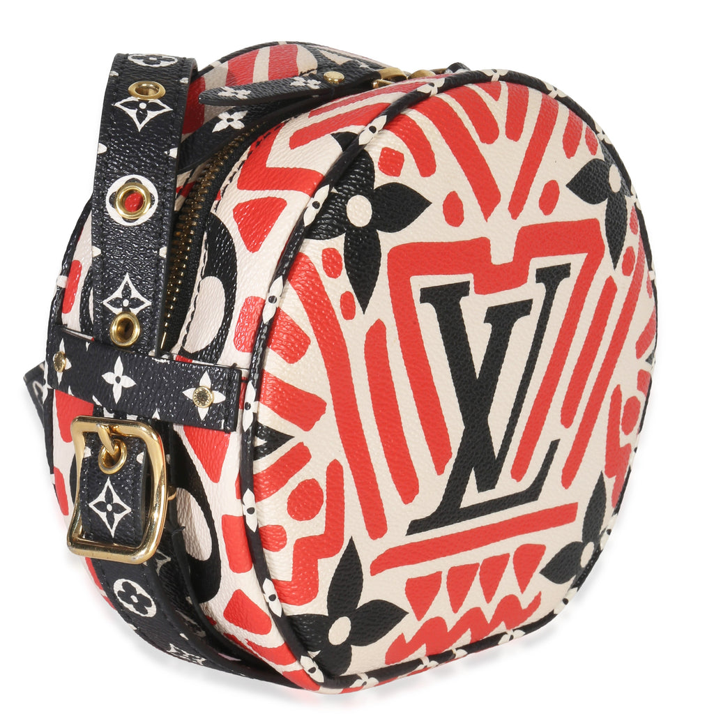 Cream Red Giant LV Crafty Boite Chapeau Souple Bag PM