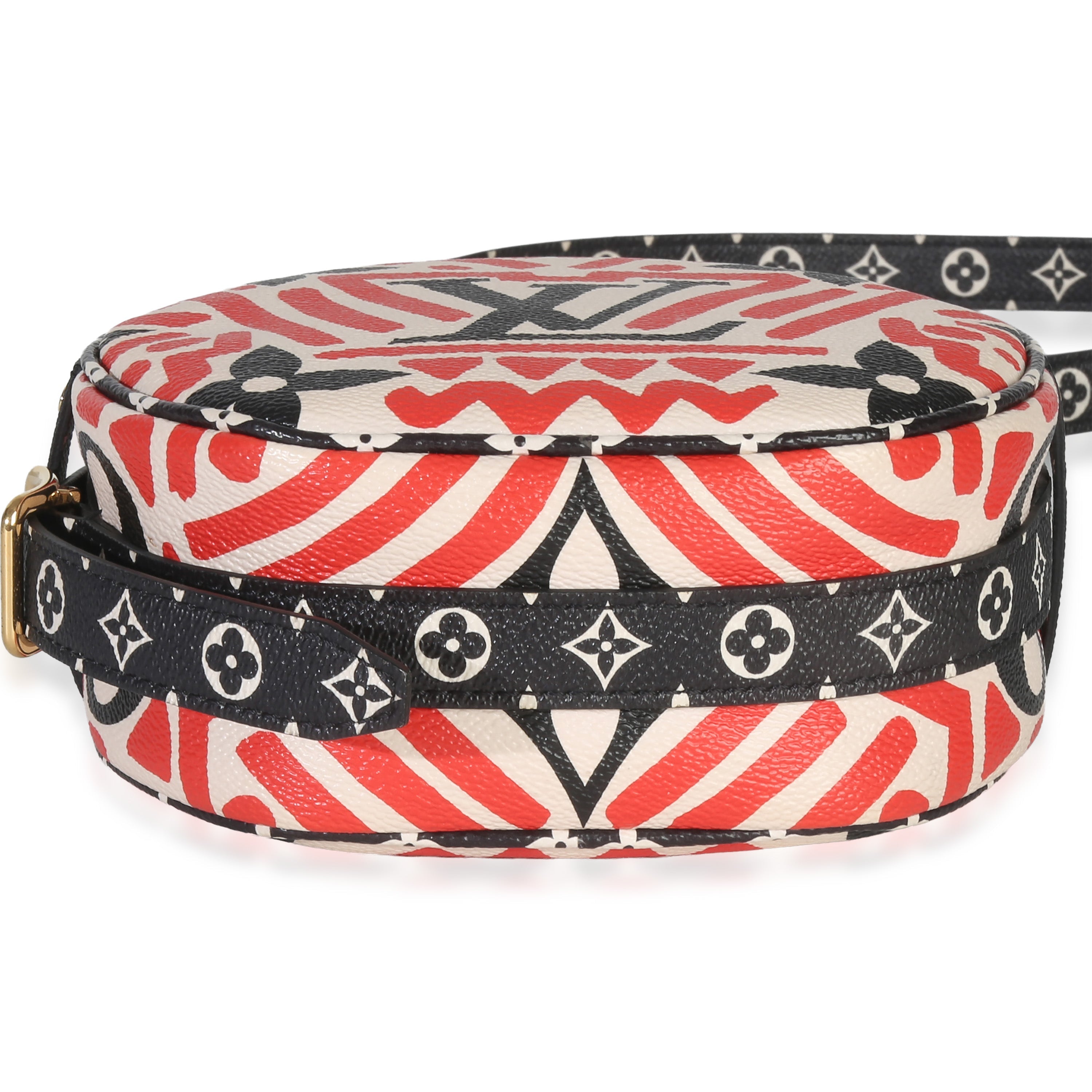 Cream Red Giant LV Crafty Boite Chapeau Souple Bag PM