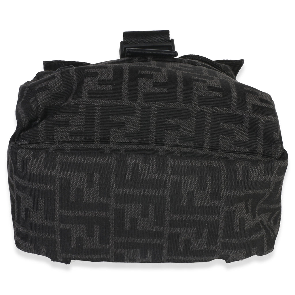 Black Zucca Canvas Small Fendiness Crossbody Bag
