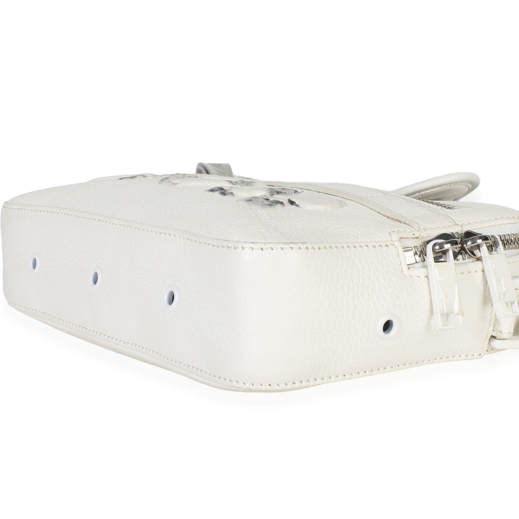 X DANIEL ARSHAM White Grained Calfskin Safari Messenger