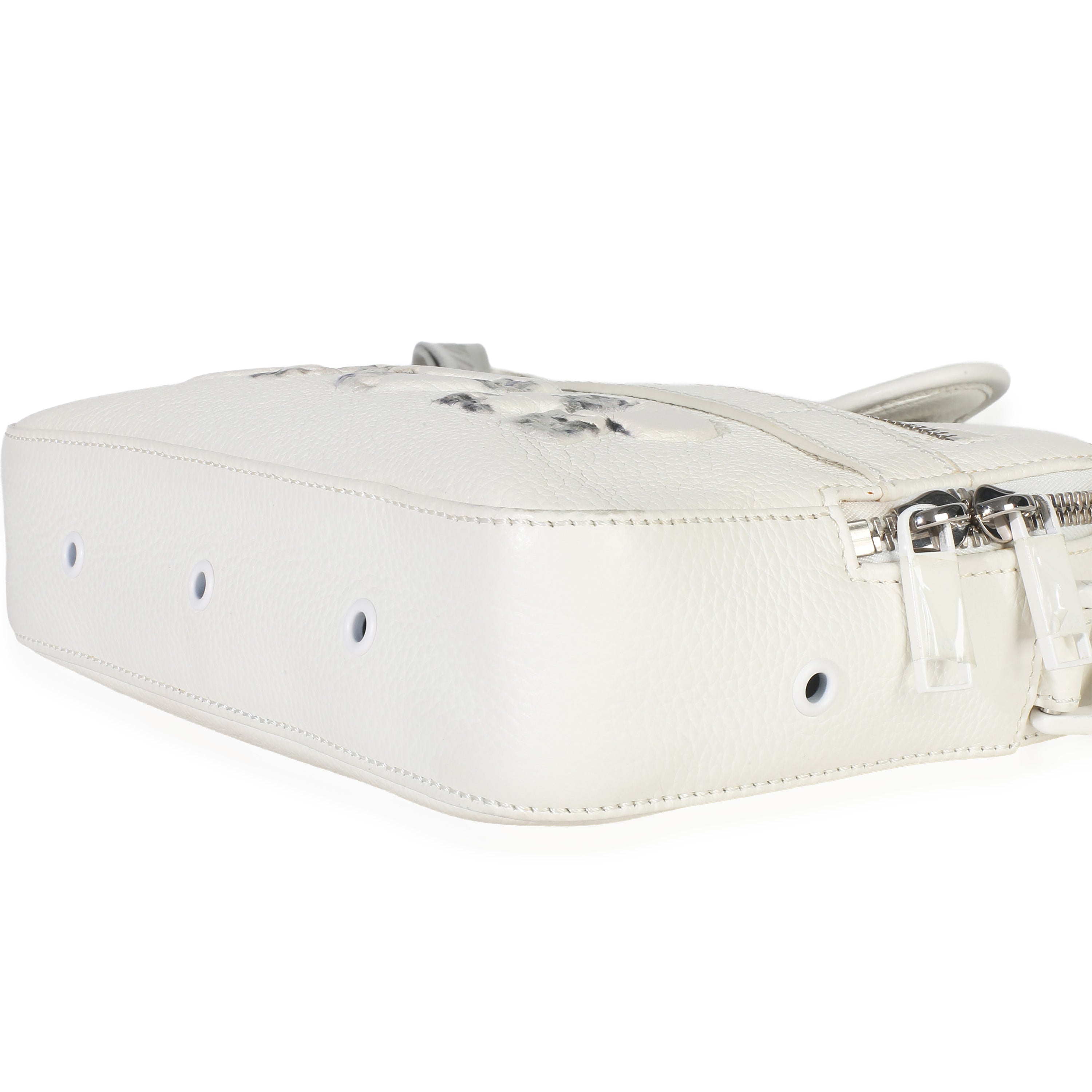 X DANIEL ARSHAM White Grained Calfskin Safari Messenger