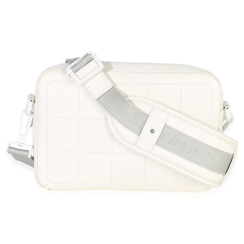 X DANIEL ARSHAM White Grained Calfskin Safari Messenger