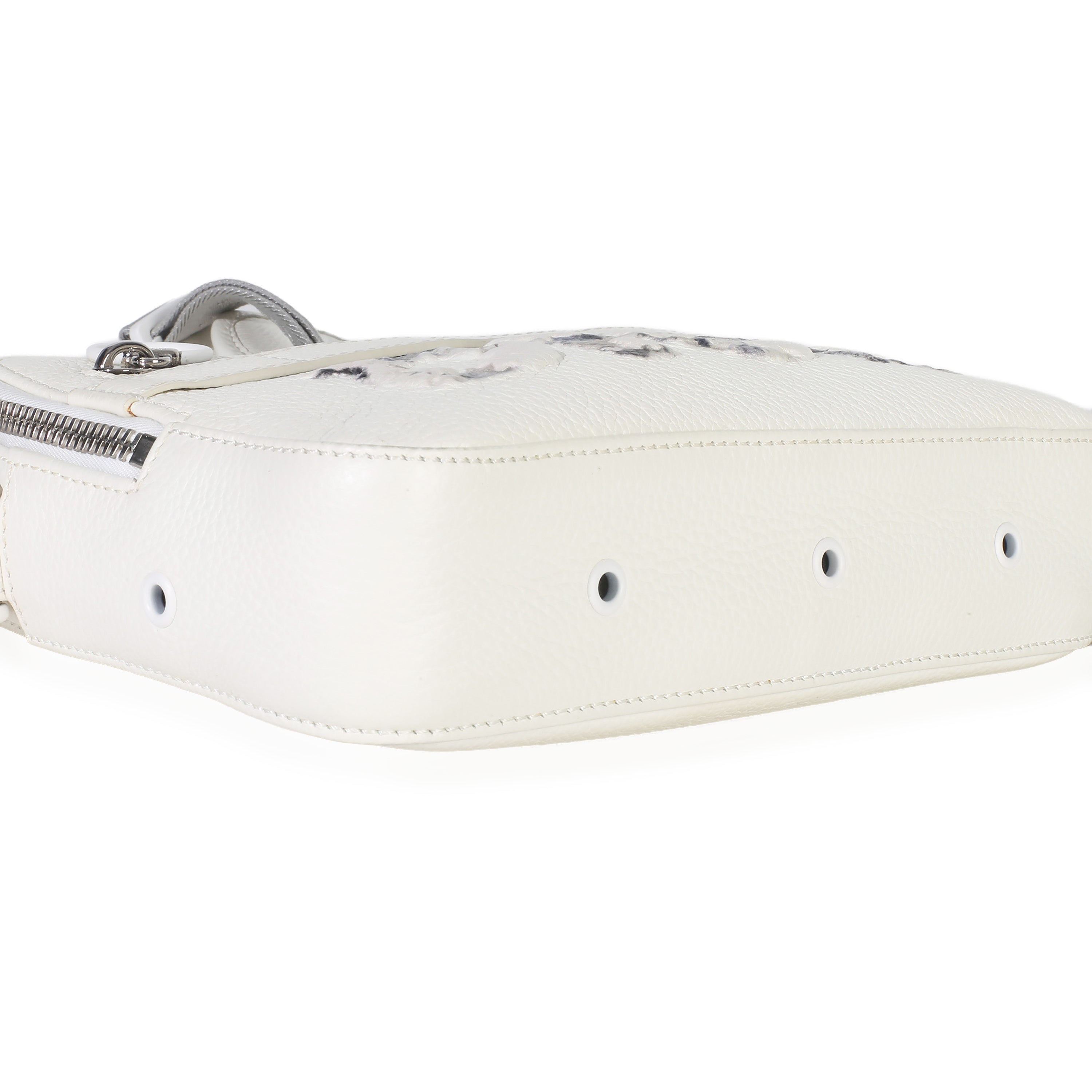 X DANIEL ARSHAM White Grained Calfskin Safari Messenger