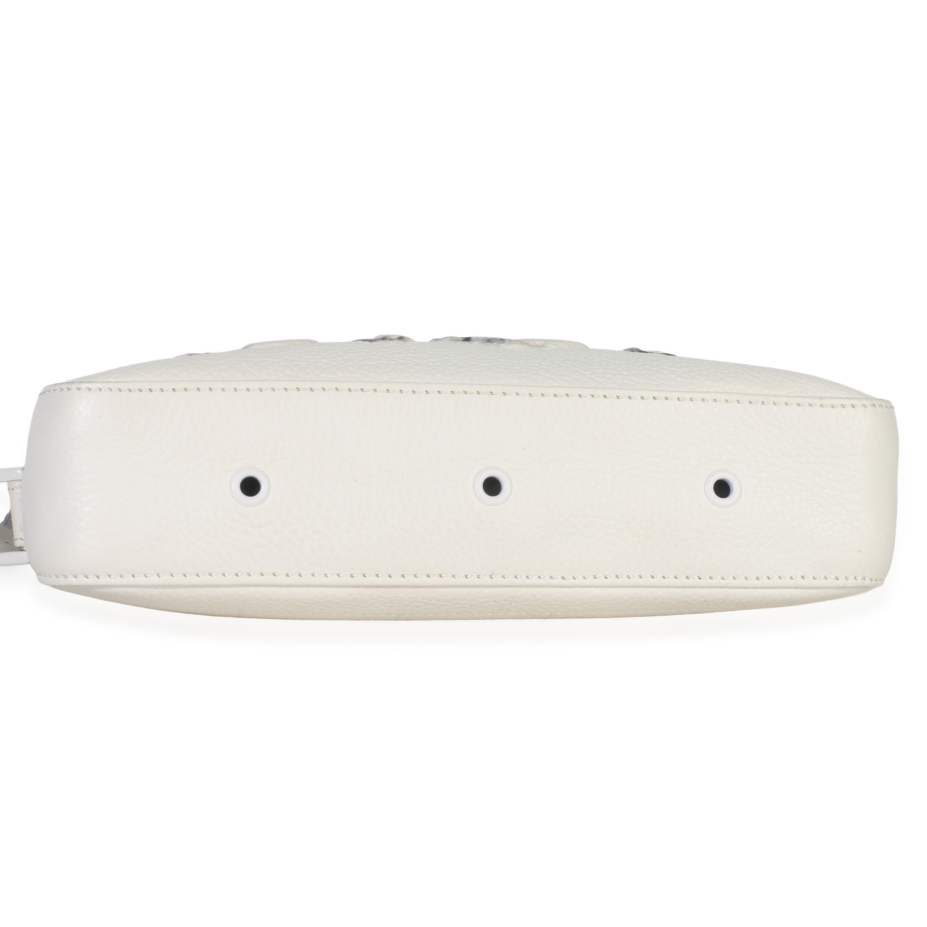 X DANIEL ARSHAM White Grained Calfskin Safari Messenger