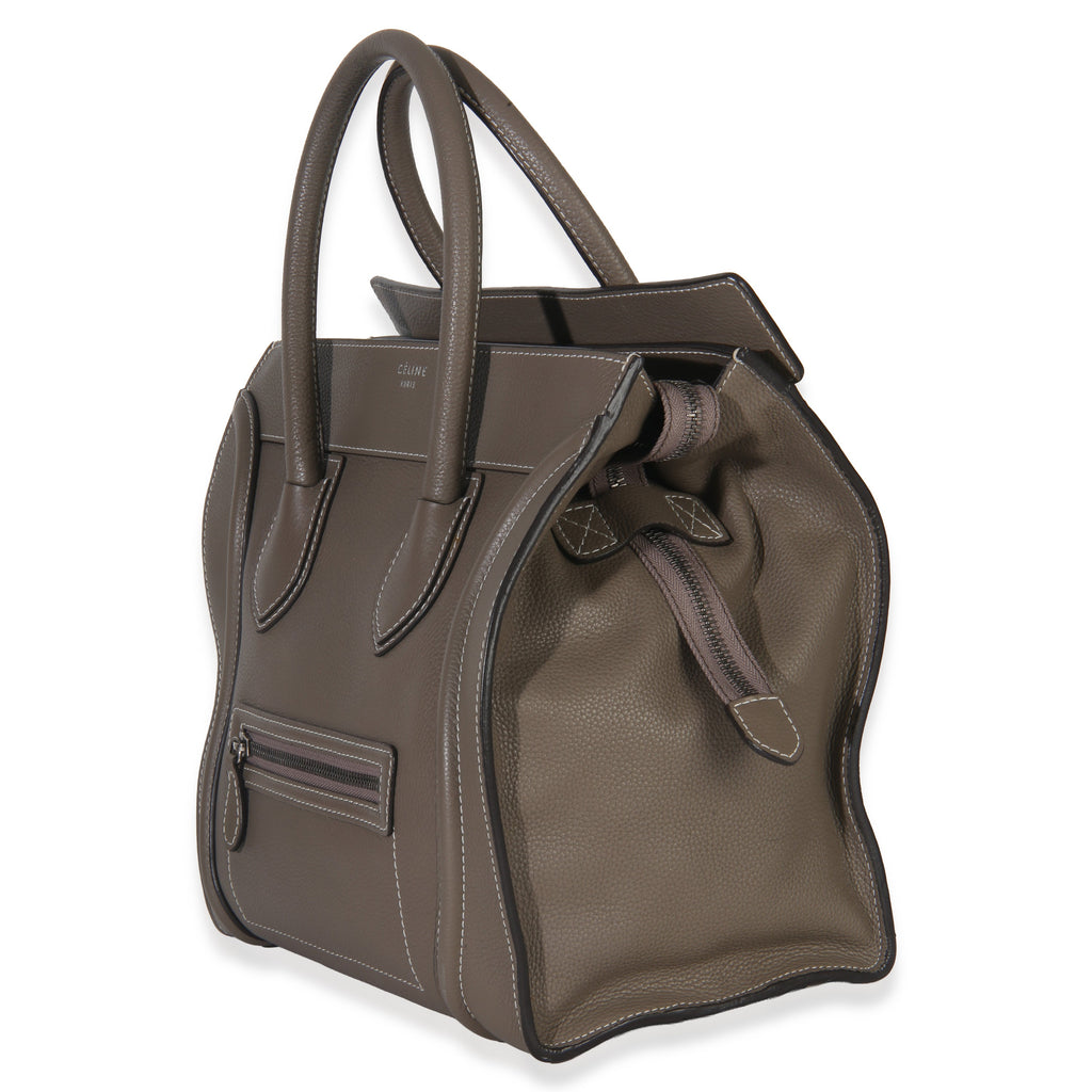 Souris Drummed Calfskin Mini Luggage Tote