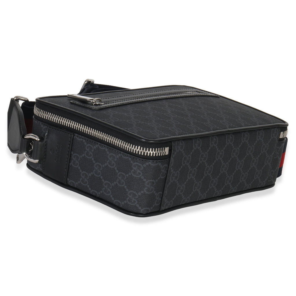 Black GG Supreme Canvas Web Crossbody