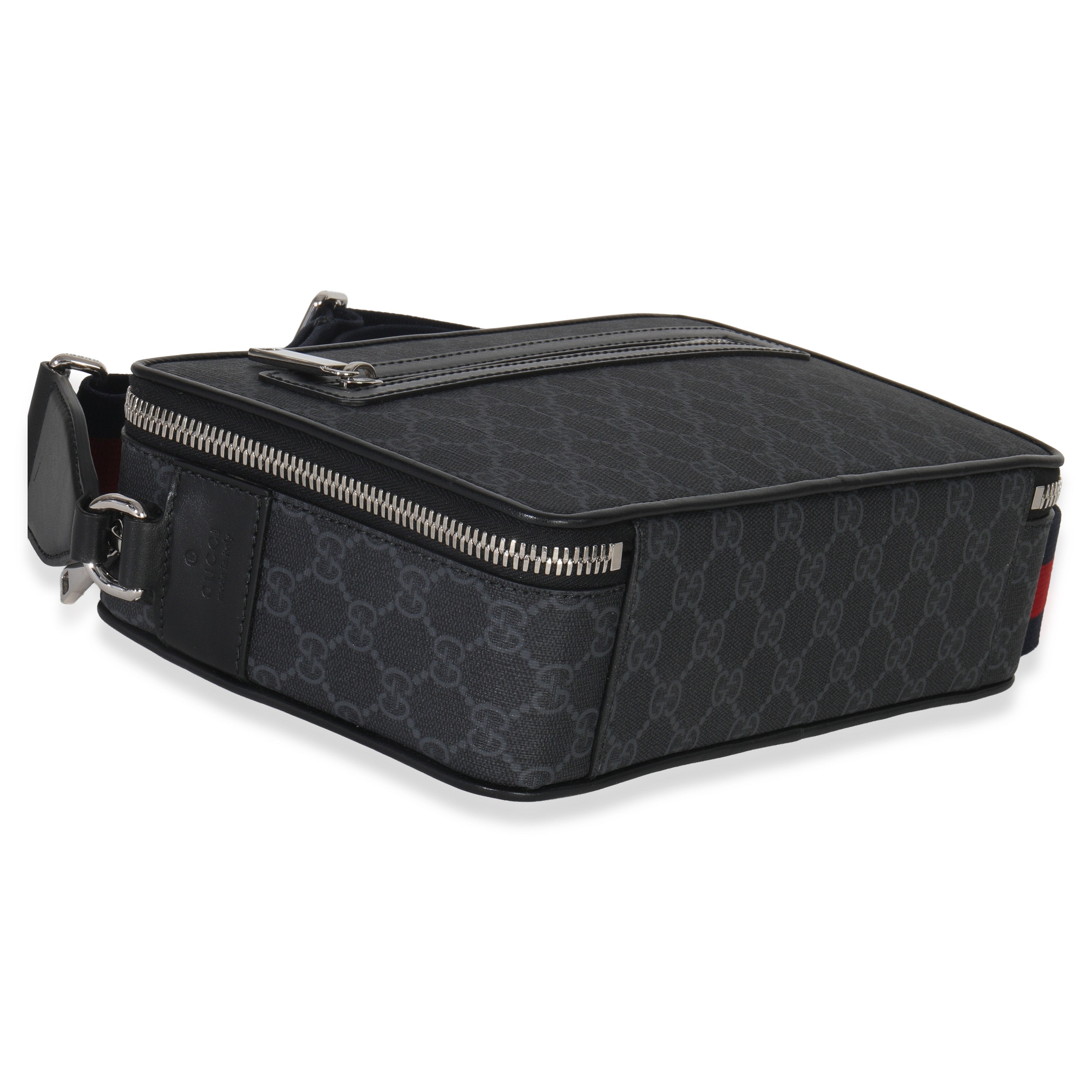 Black GG Supreme Canvas Web Crossbody