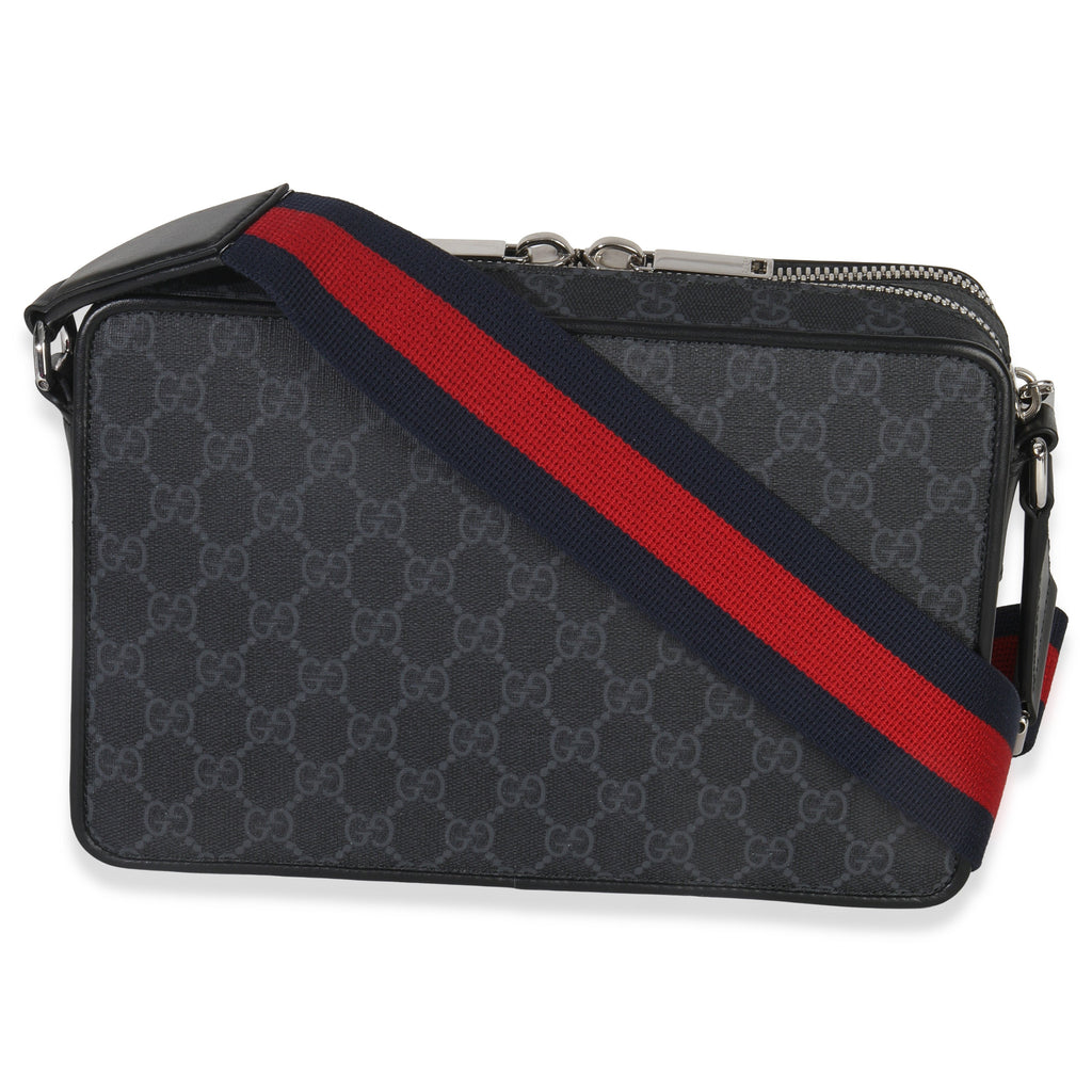 Black GG Supreme Canvas Web Crossbody